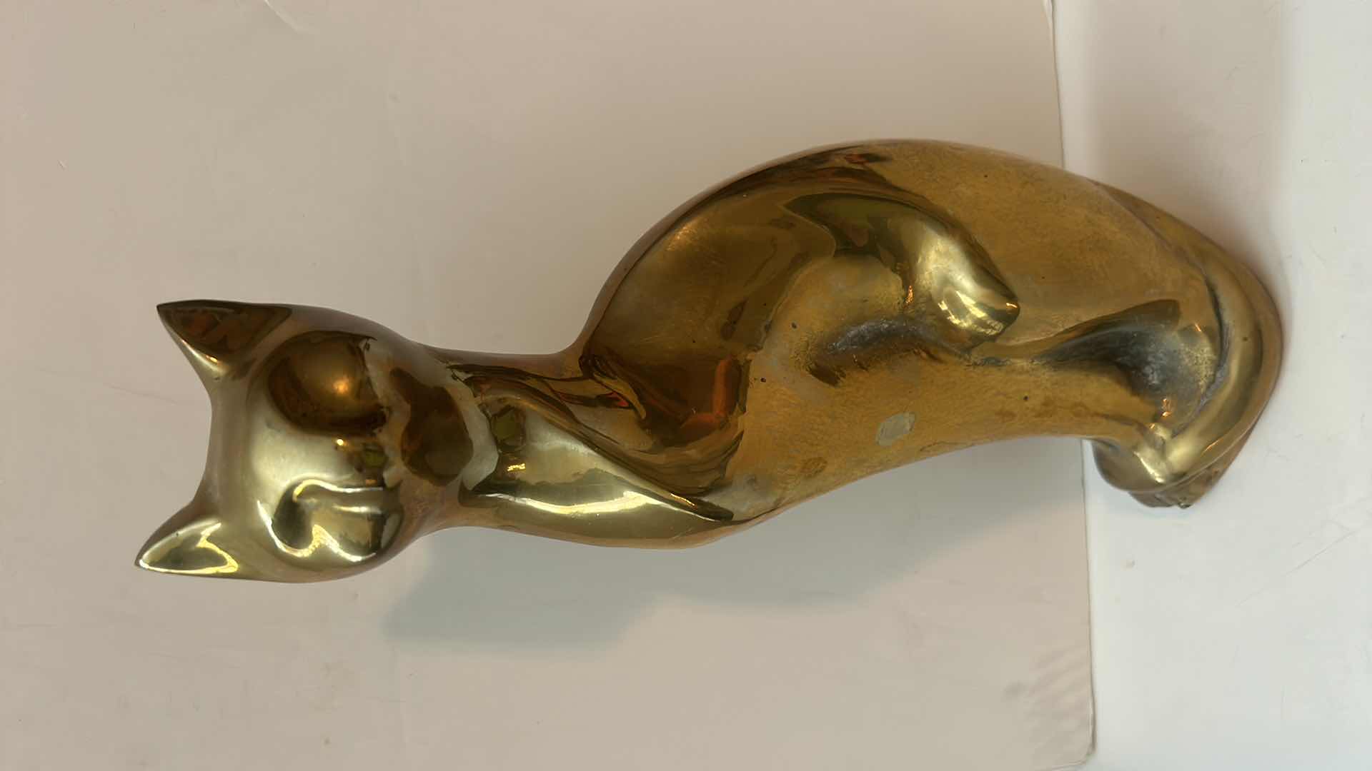 Photo 1 of BRASS CAT FIGURE H12”