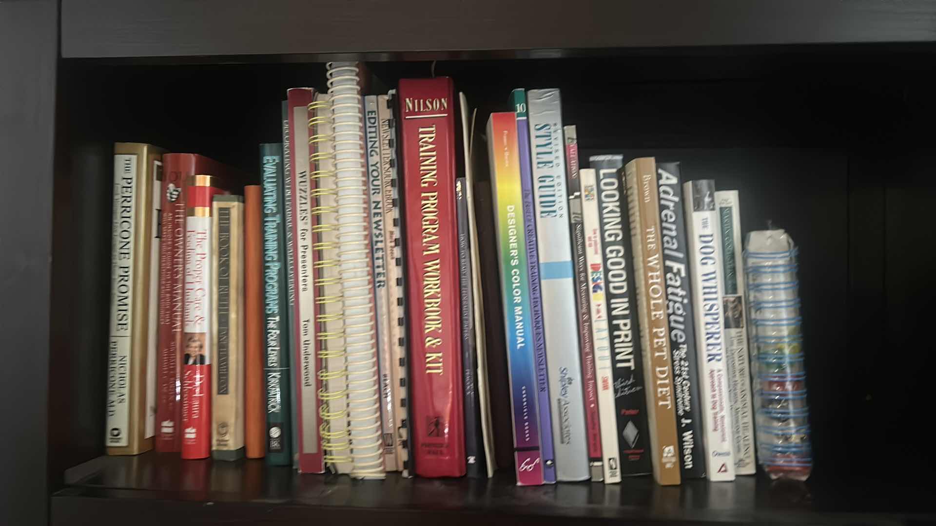 Photo 1 of HARD AND SOFT COVERED BOOKS AND MORE ON BOOKSHELF