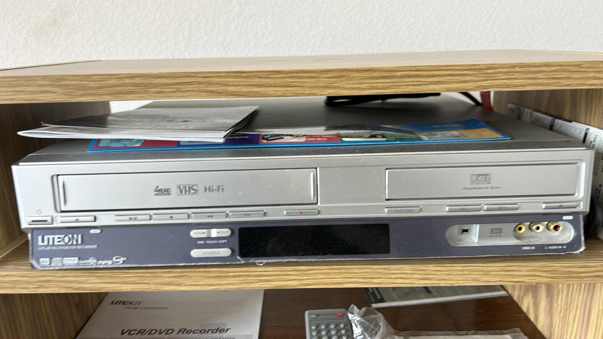 Photo 2 of LITEON DVD AND VCR RECORDER WITH SHELF