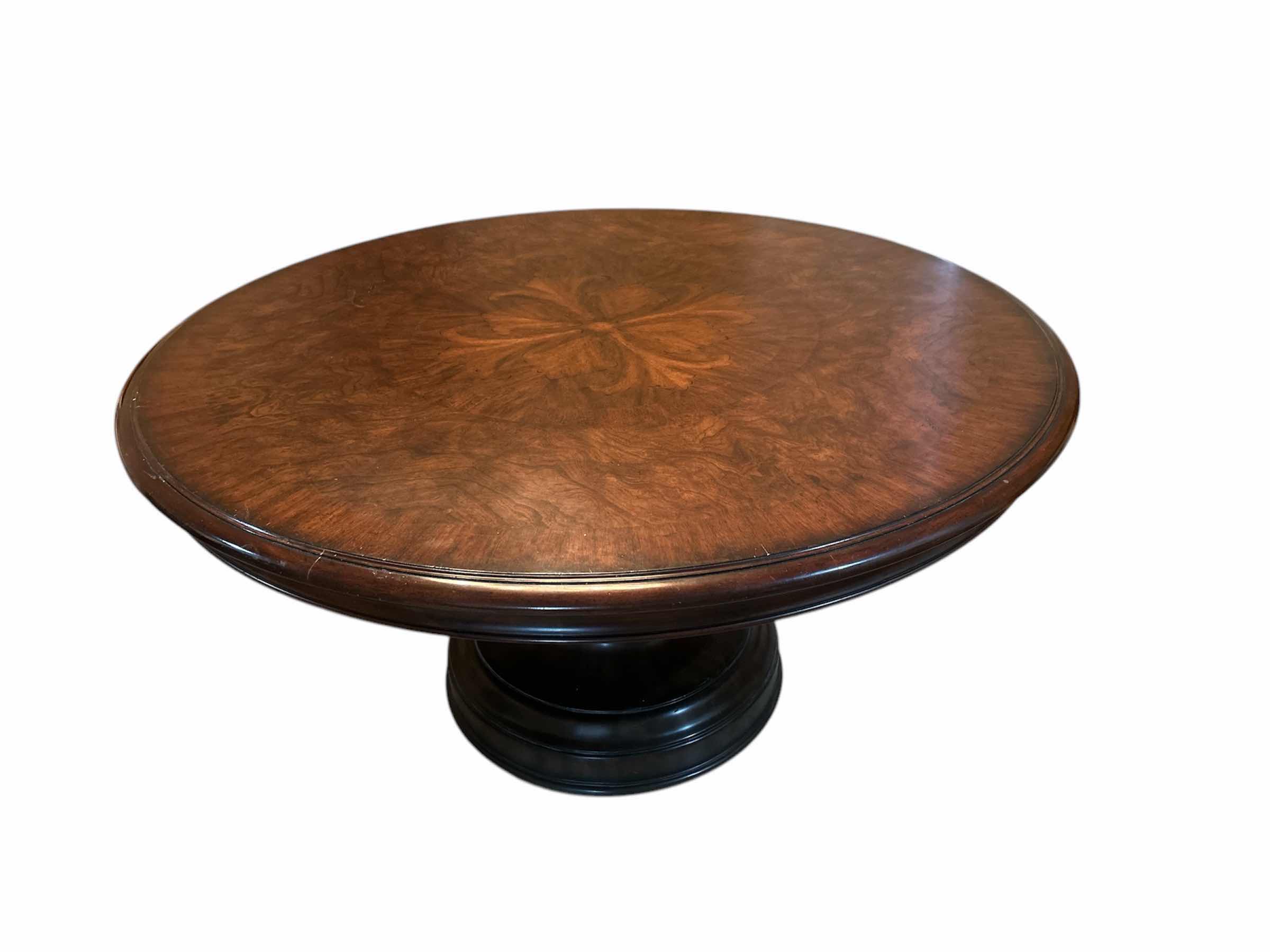 Photo 1 of THOMASVILLE / MAITLAND- SMITH ROUND PEDESTAL DINING ROOM TABLE 58 1/2” x 30 1/2” $6,000