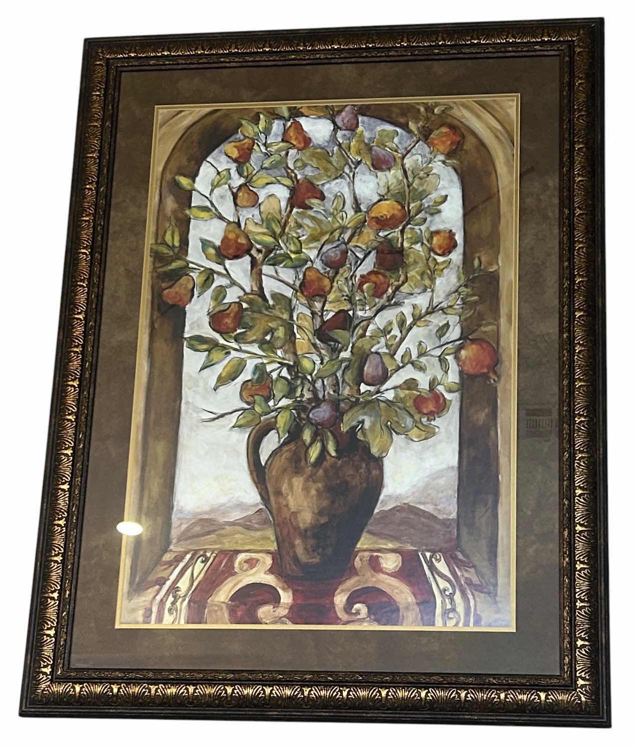 Photo 1 of FRAMED “PEAR TREE” ARTWORK 34 1/2” x 44 1/2”