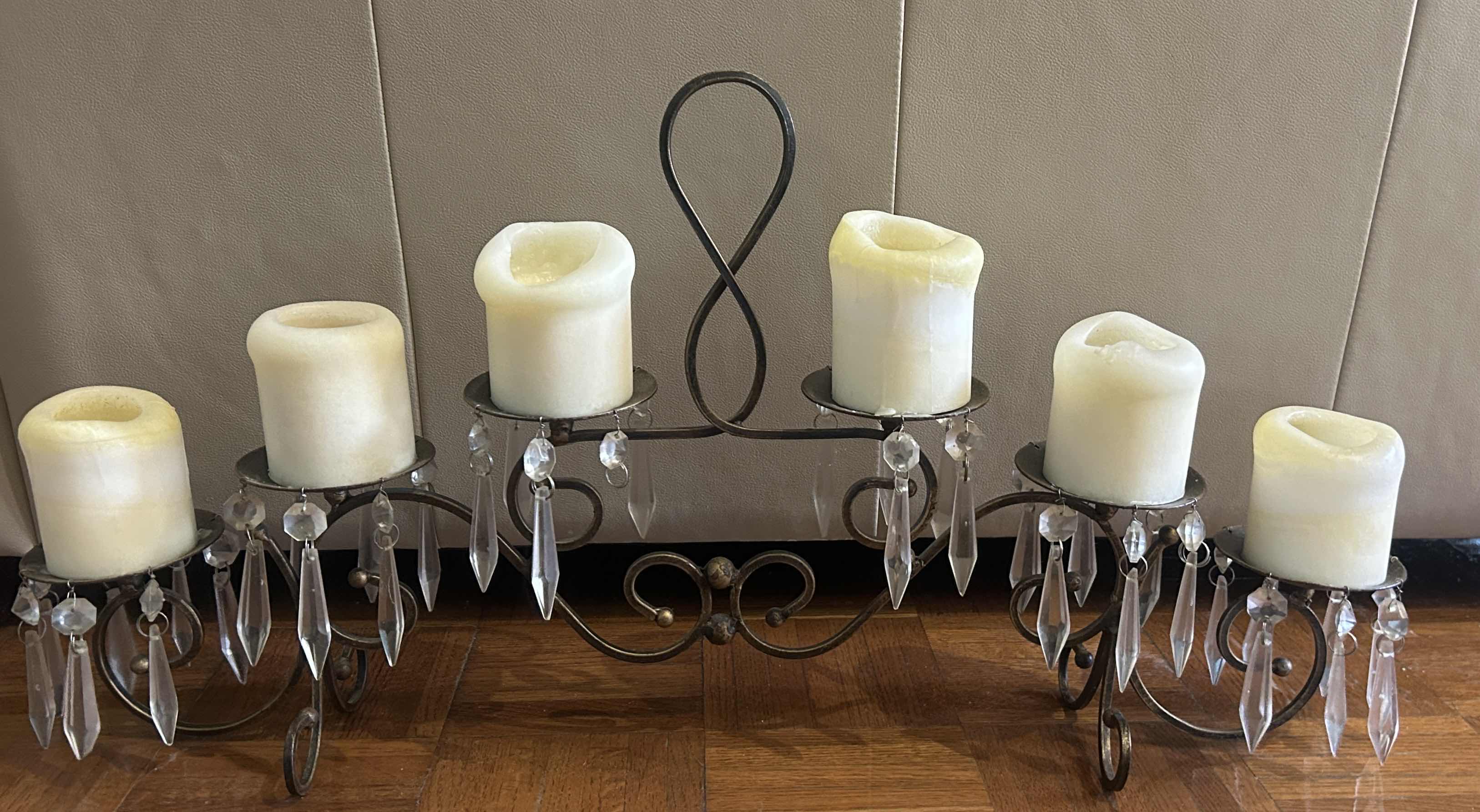 Photo 1 of METAL CANDLE HOLDER 30” x H15”