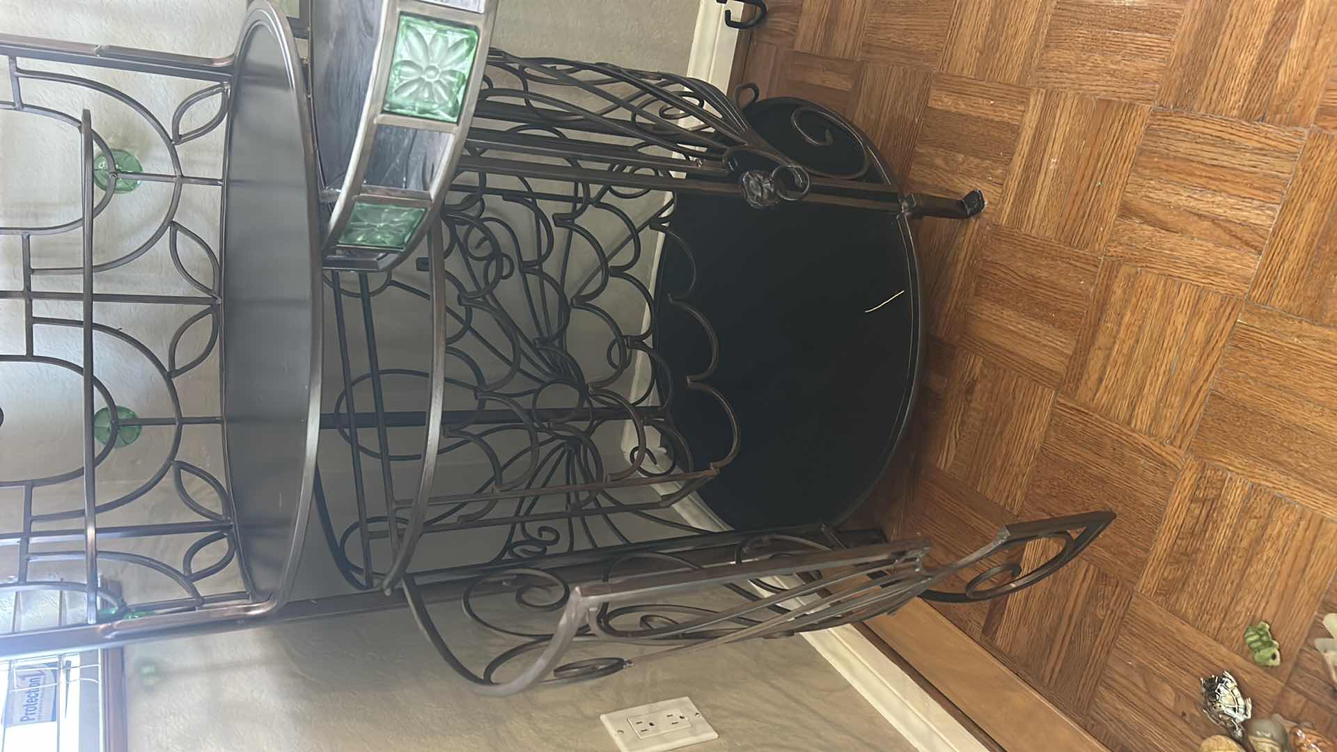 Photo 1 of VINTAGE METAL WINE CART 25” x H7”