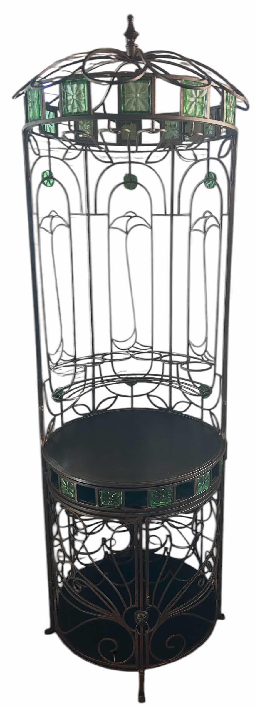 Photo 1 of VINTAGE METAL WINE CART 25” x H7”