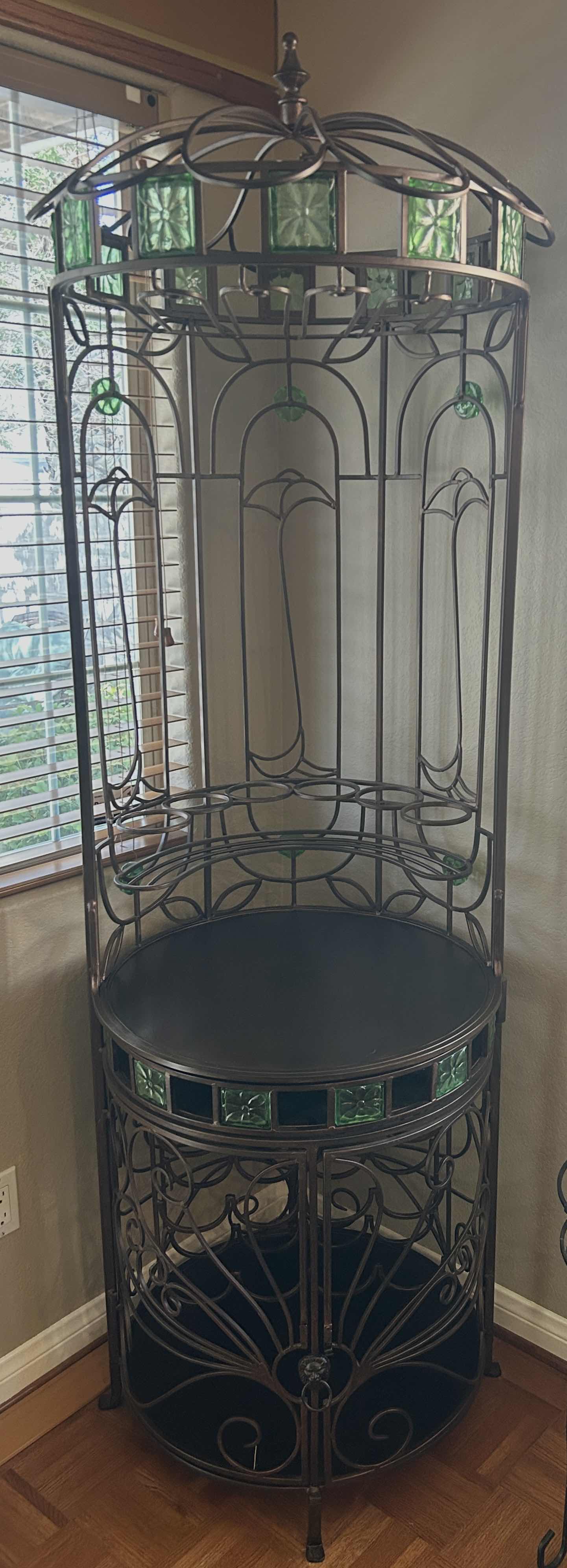 Photo 1 of VINTAGE METAL WINE CART 25” x H7”