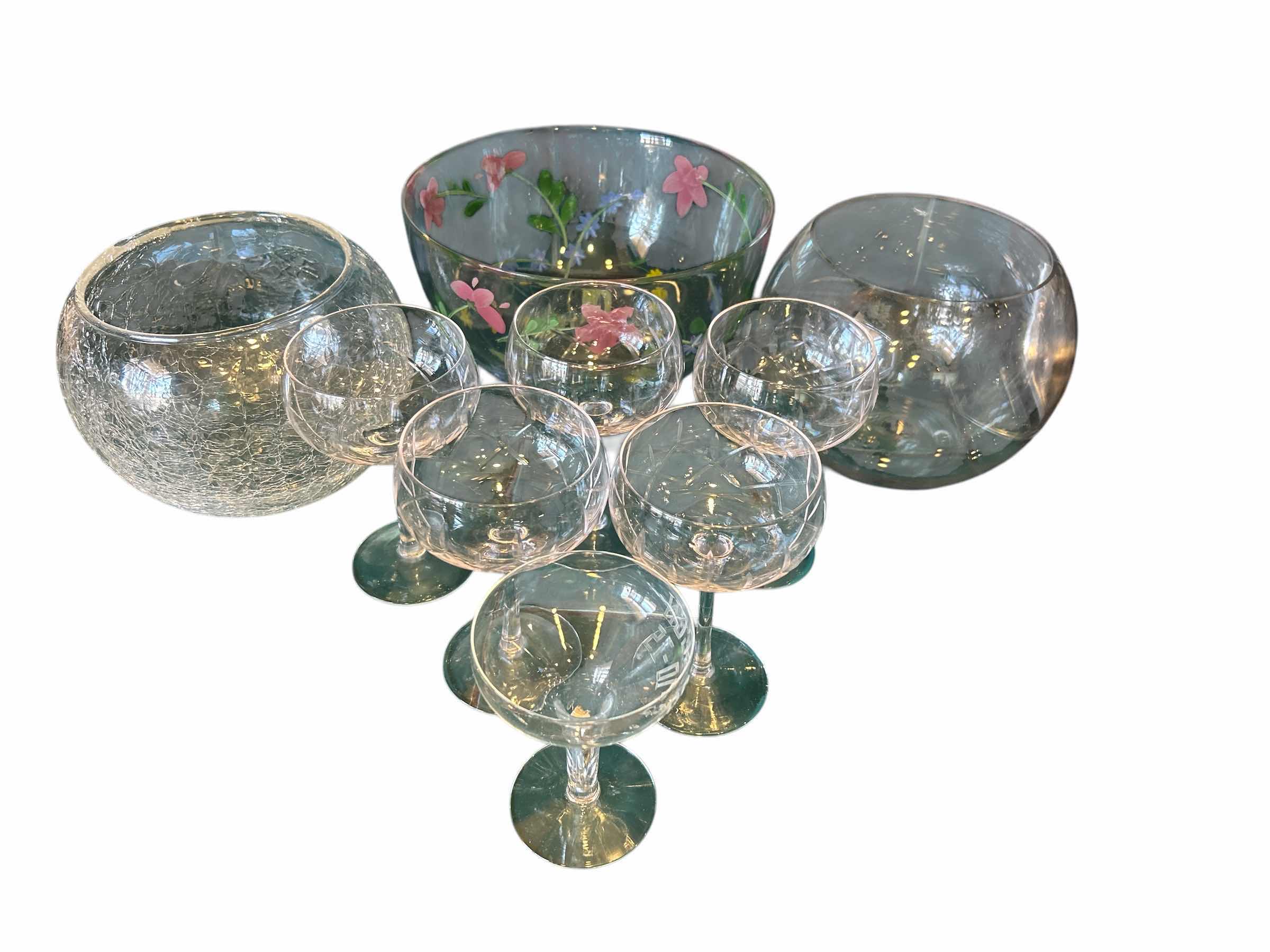 Photo 1 of CRYSTAL & GLASS BOWLS AND STEMWARE