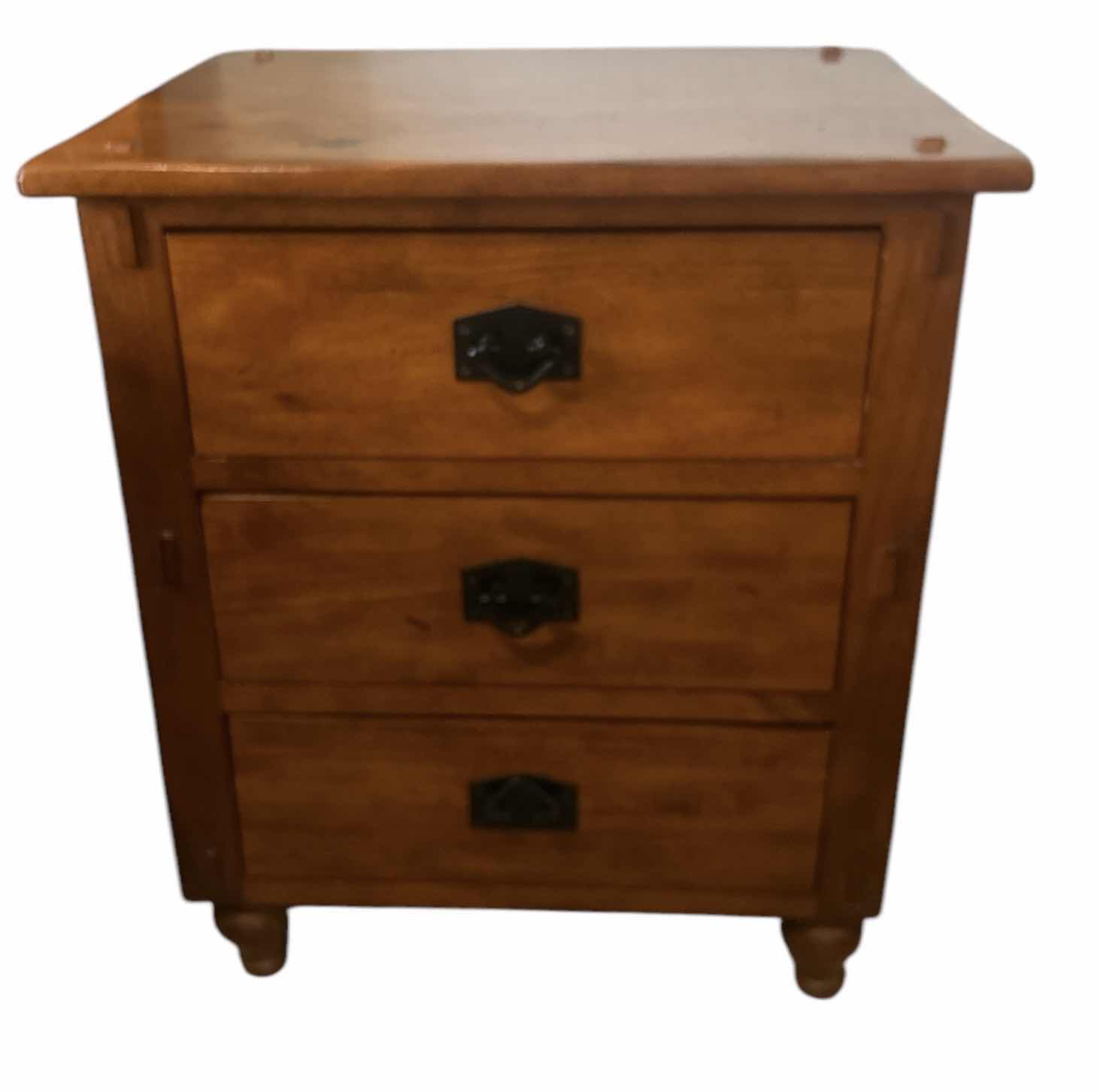 Photo 1 of TRADEWIN WOOD 3 DRAWER NIGHTSTAND 2‘ x 19.75”  x H27 1/2“