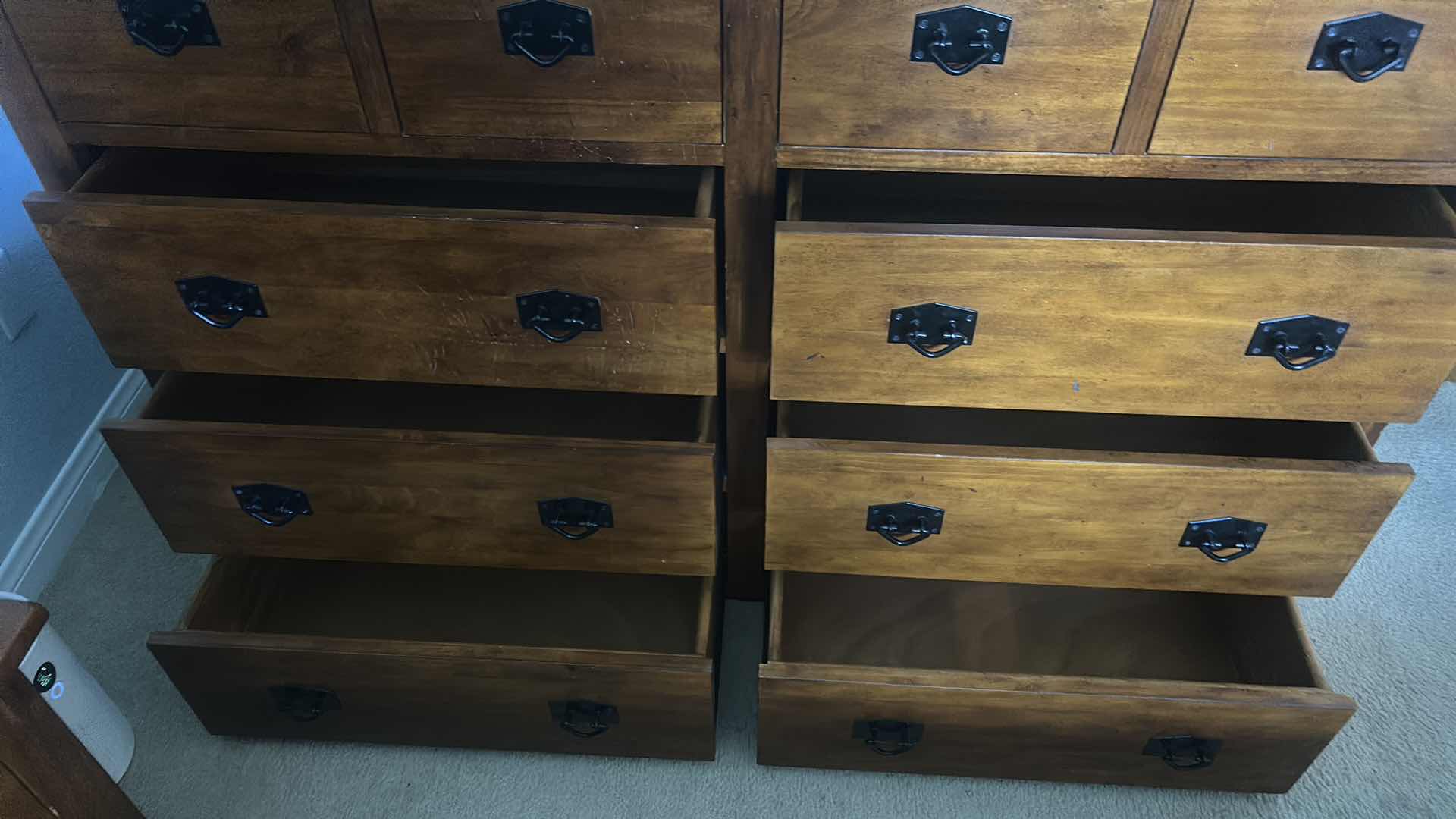 Photo 1 of TRADEWIN WOOD 10 DRAWER DRESSER 5’ x 19” x H40.5”AND MIRROR WITH BEVELED GLASS