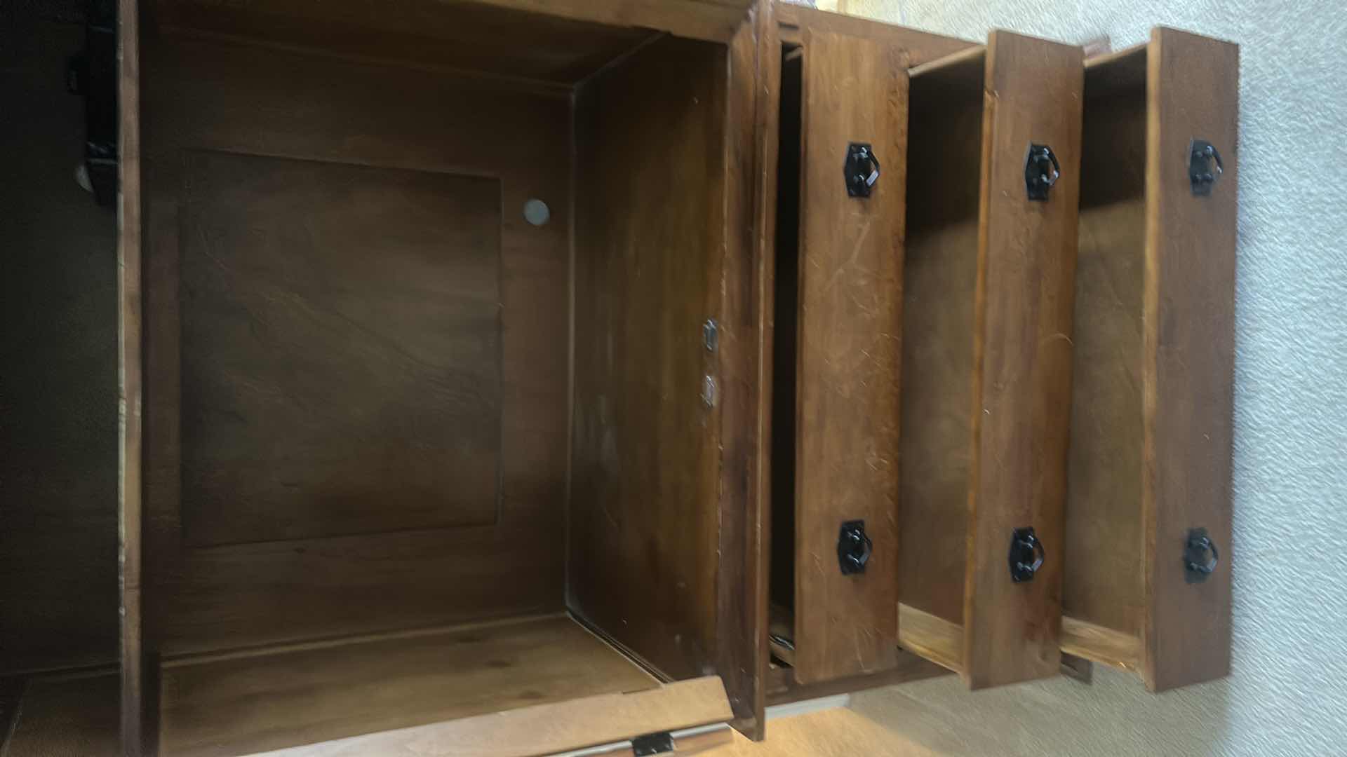 Photo 1 of TRADEWIN WOOD 2 PC ARMOIRE 52“ x 27“ x H74 1/2“