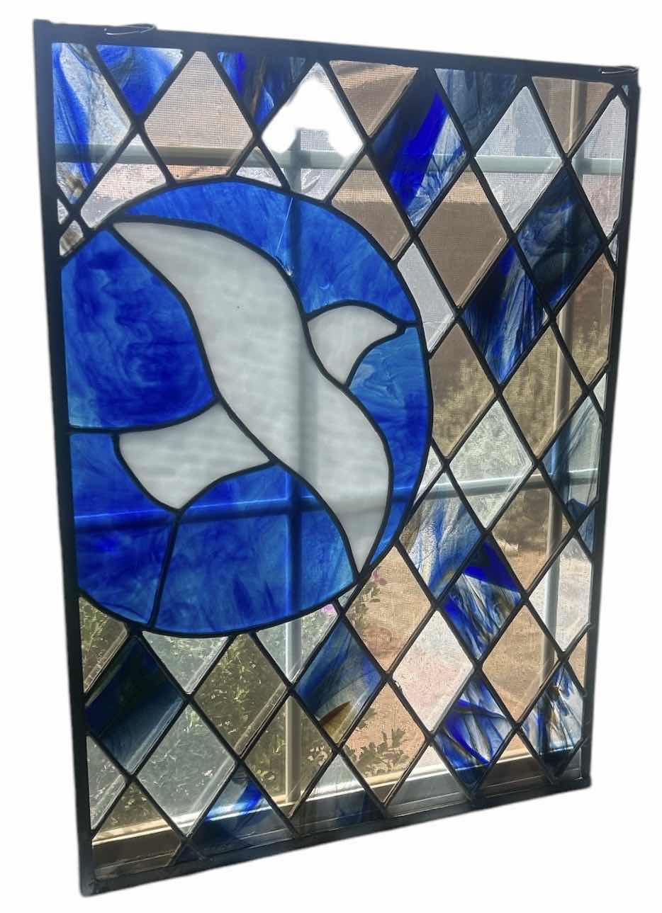 Photo 1 of STAINED GLASS WINDOW 21“ x H26 1/2“