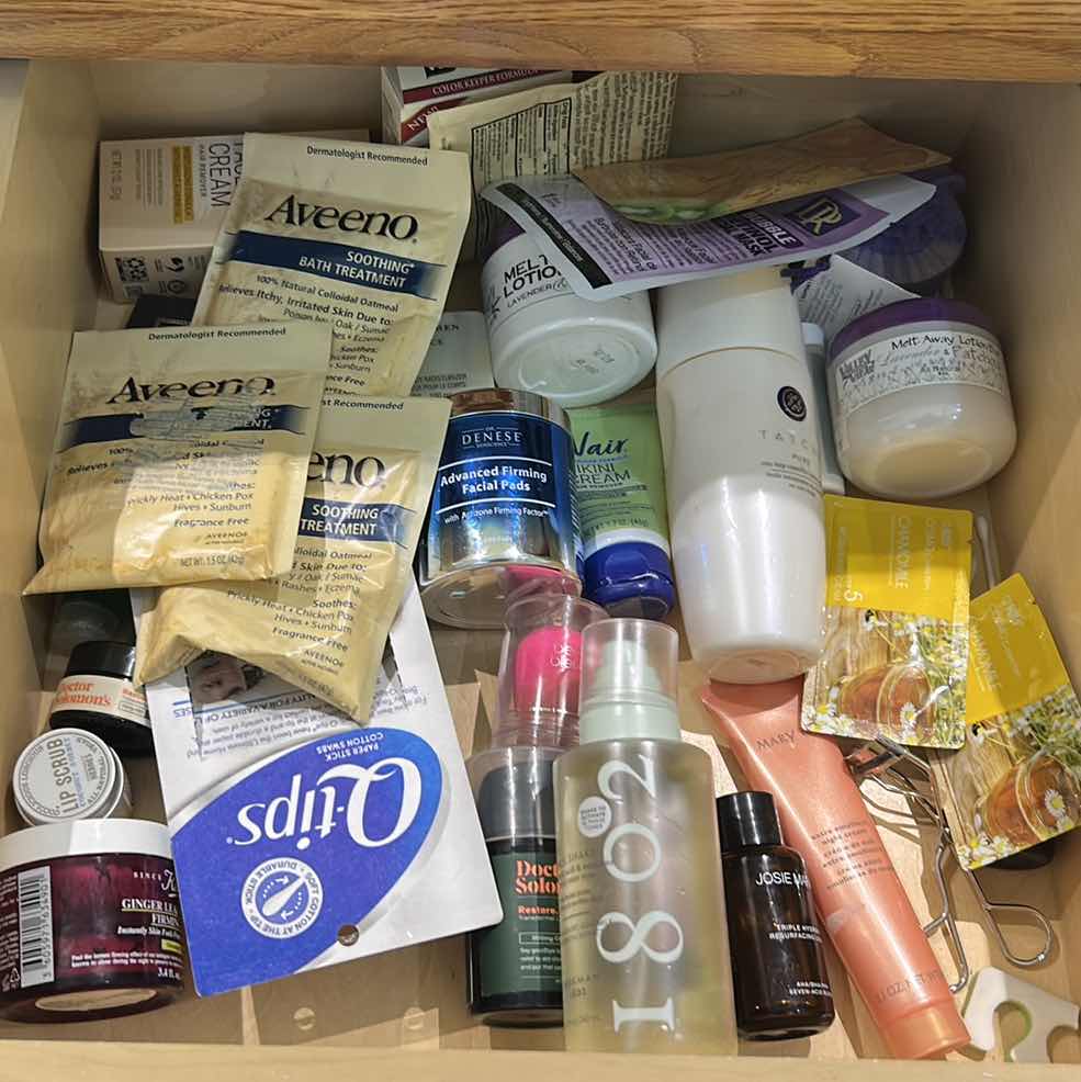 Photo 1 of CONTENTS OF DRAWER IN PRIMARY BATHROOM- SKINCARE