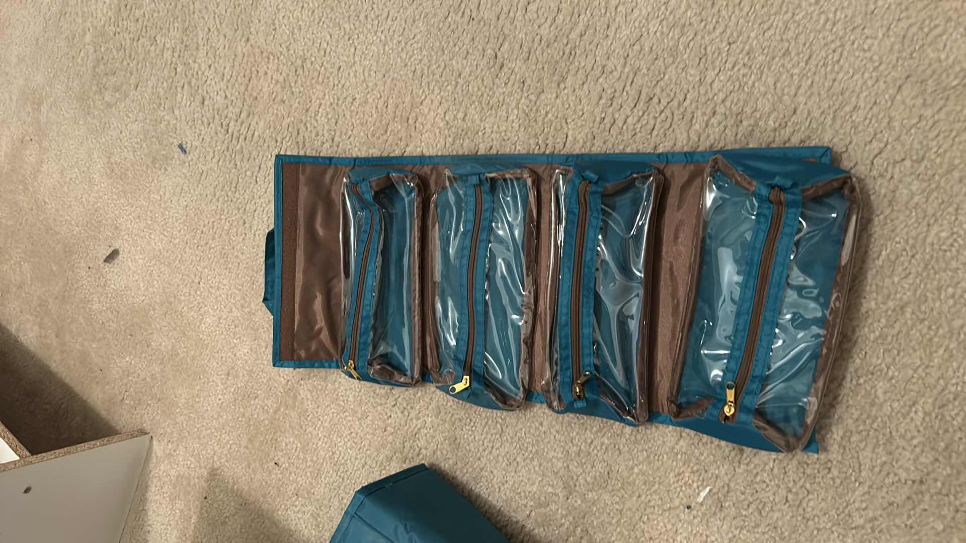 Photo 1 of WHEELED TRAVEL BAG WITH POP UP HANDLE AND 2 COSMETICS BAGS