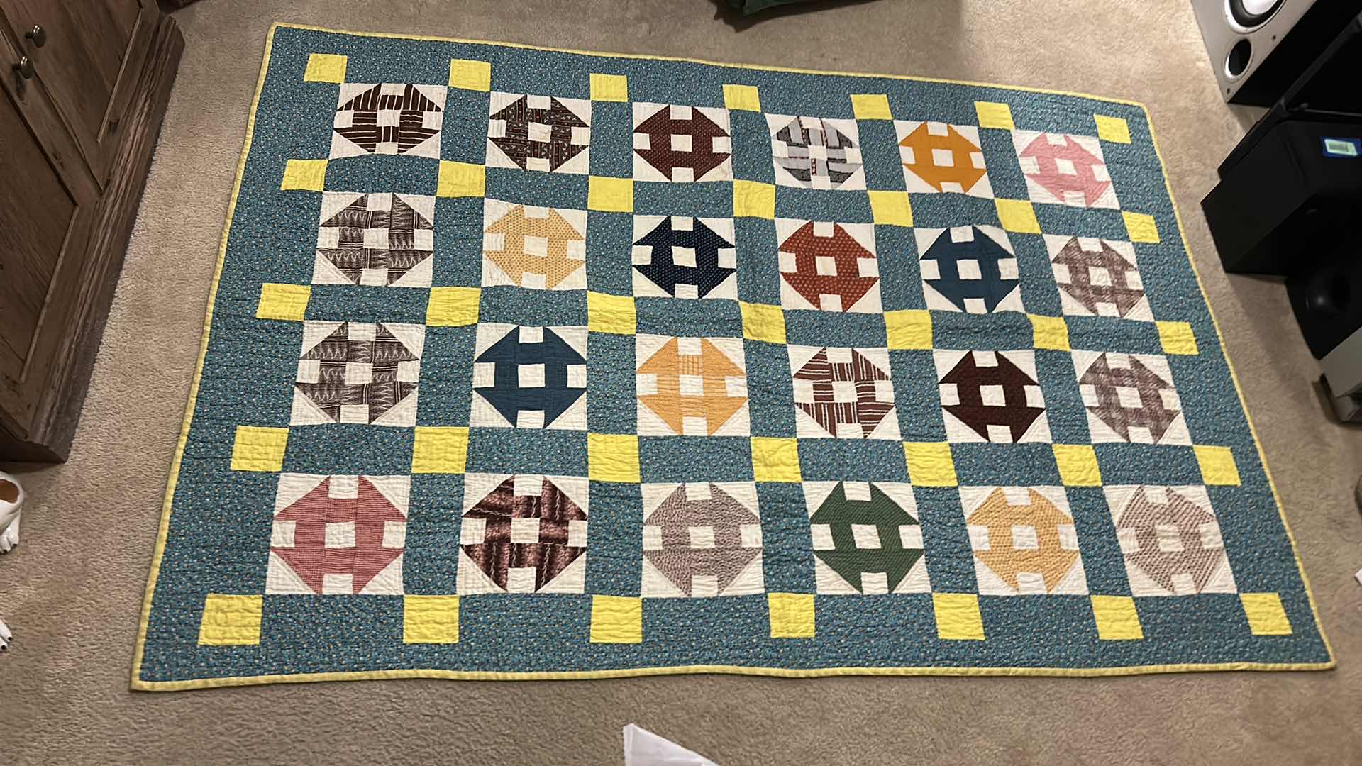 Photo 1 of COLORFUL TWIN SIZE QUILT