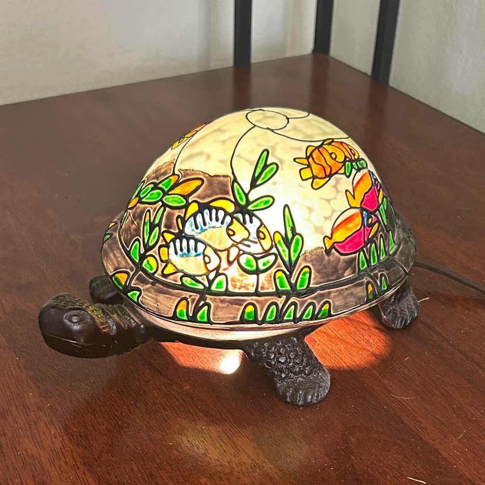 Photo 1 of TIFFANY STYLE TURTLE LIGHT 8” LENGTH