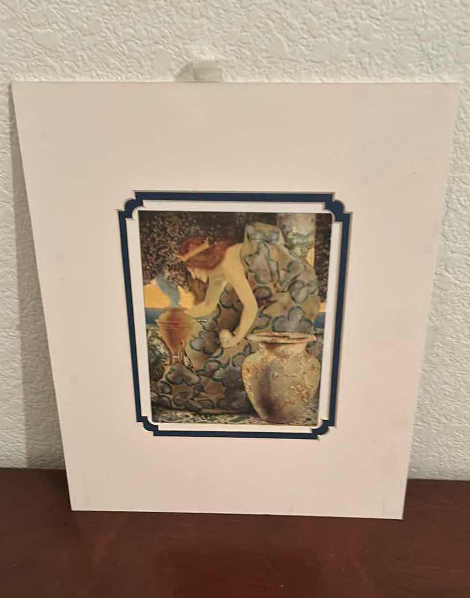 Photo 1 of UNFRAMED “ GUINARE BY THE SEA” BY MAXFIELD PARRISH 11” X 13”