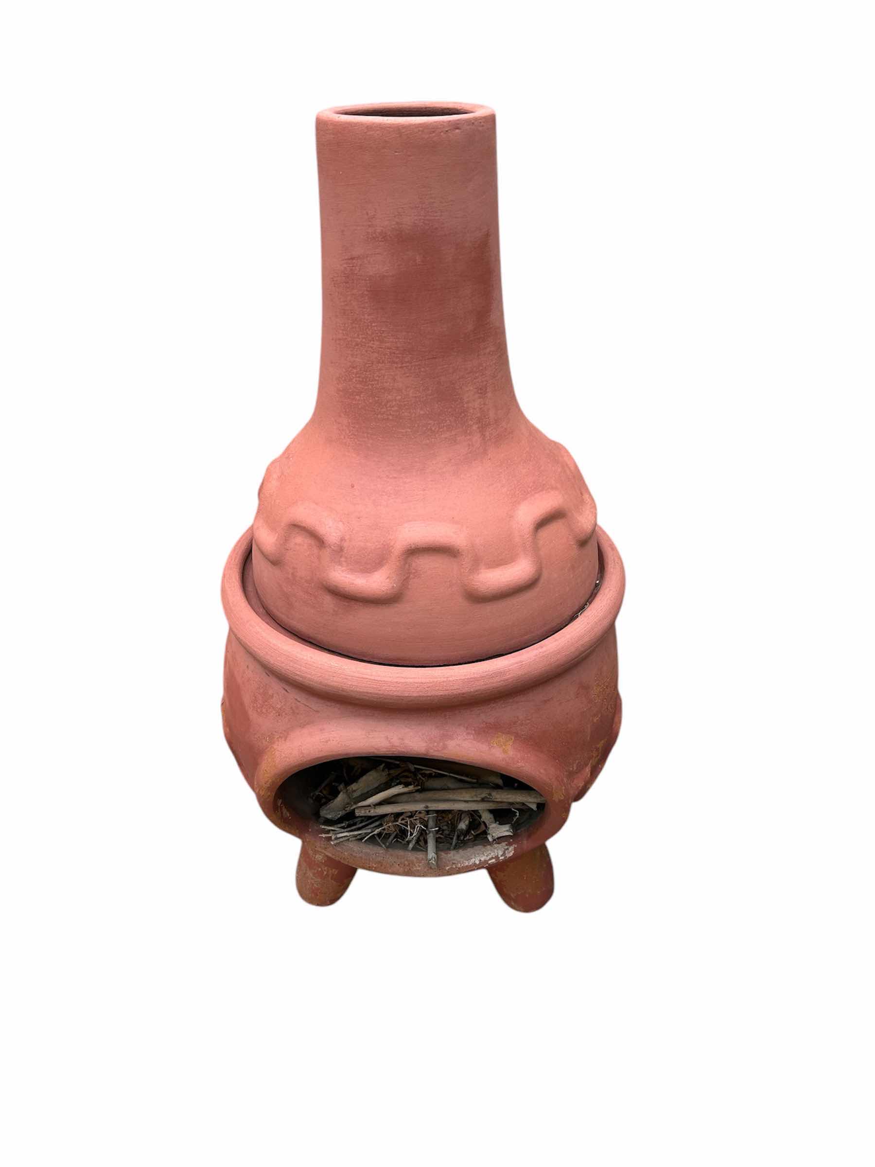 Photo 1 of MEXICAN TERRACOTTA CHIMINEA H 42”