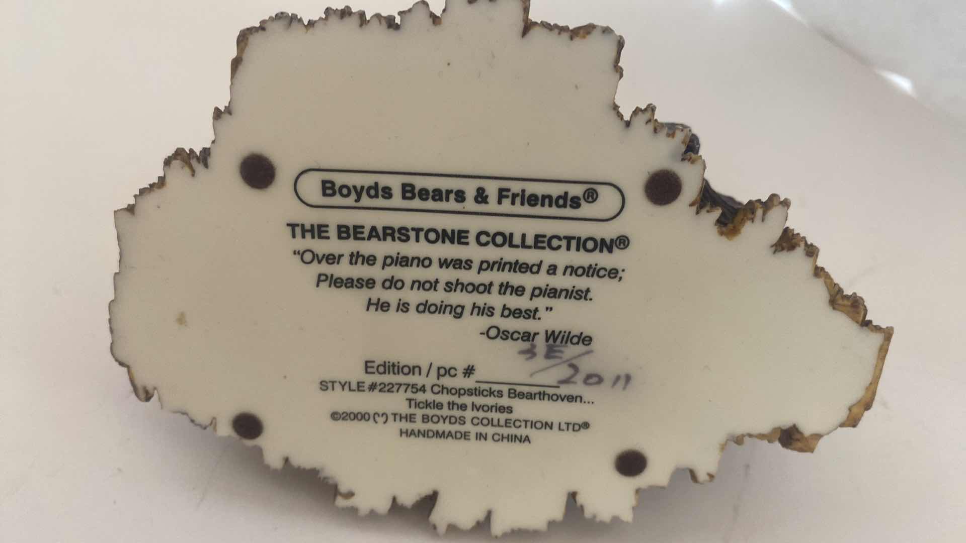 Photo 3 of BOYD BEARS AND FRIENDS COLLECTIBLE LIMITED EDITION 5“ x 3“