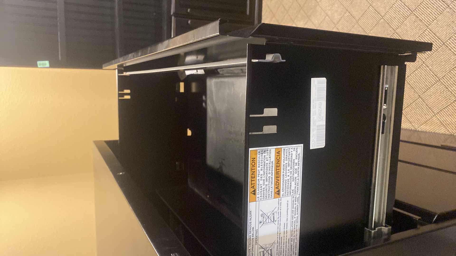 Photo 3 of HON 4 DRAWER BLACK LEGAL FILE CABINET 36“ x 18” H53” - NO KEYS