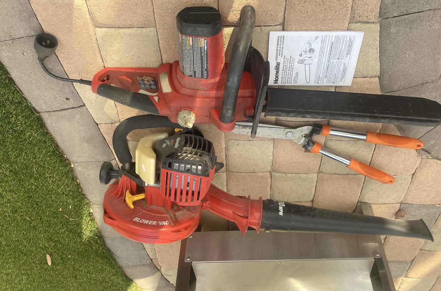 Photo 1 of 3-YARD TOOLS-CHAIN SAW BLOWER & HEDGE TRIMMER