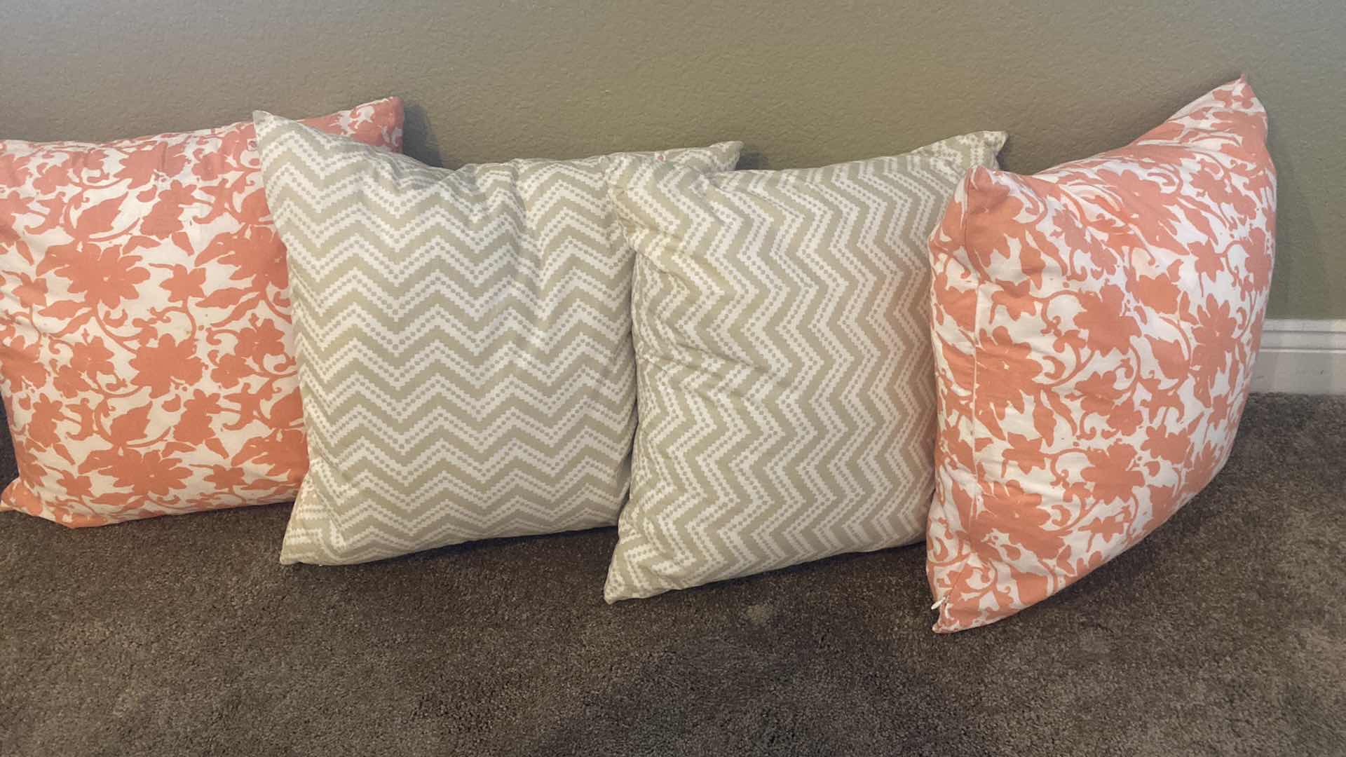 Photo 1 of 4-TOSS PILLOWS 18” x 18”