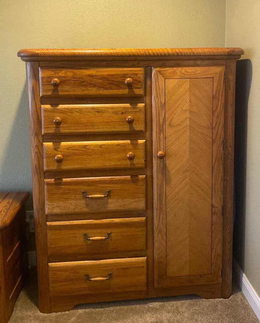 Photo 1 of OAK HIGH BOY DRESSER 48“ x 22“ H58”