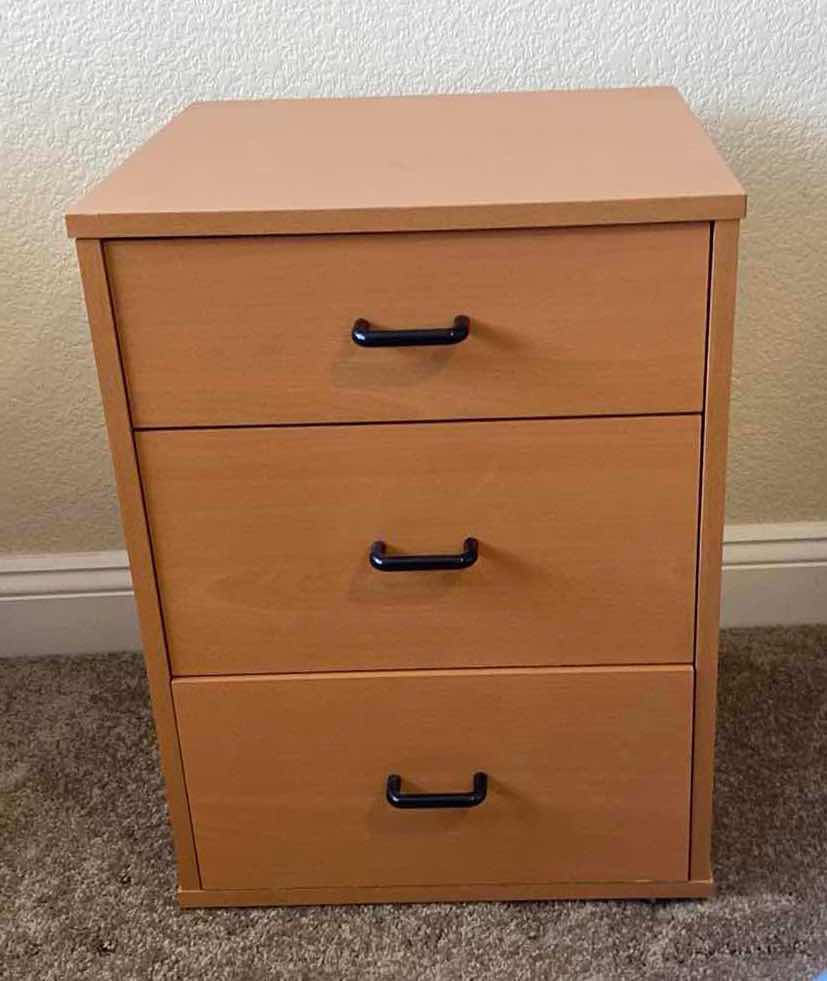 Photo 1 of 3-DRAWER NIGHTSTAND 18” X 18”H 22”