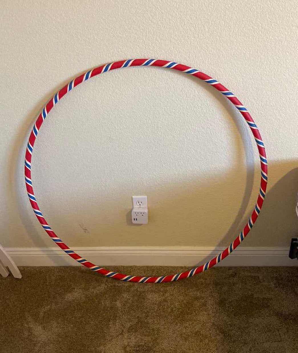 Photo 2 of 42” RED WITH STRIPES HULA HOOP