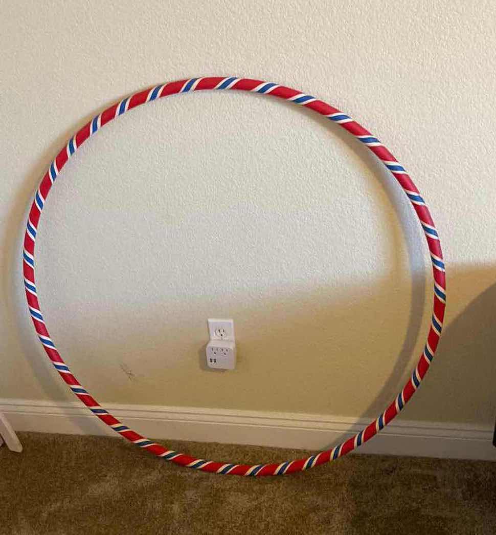 Photo 1 of 42” RED WITH STRIPES HULA HOOP