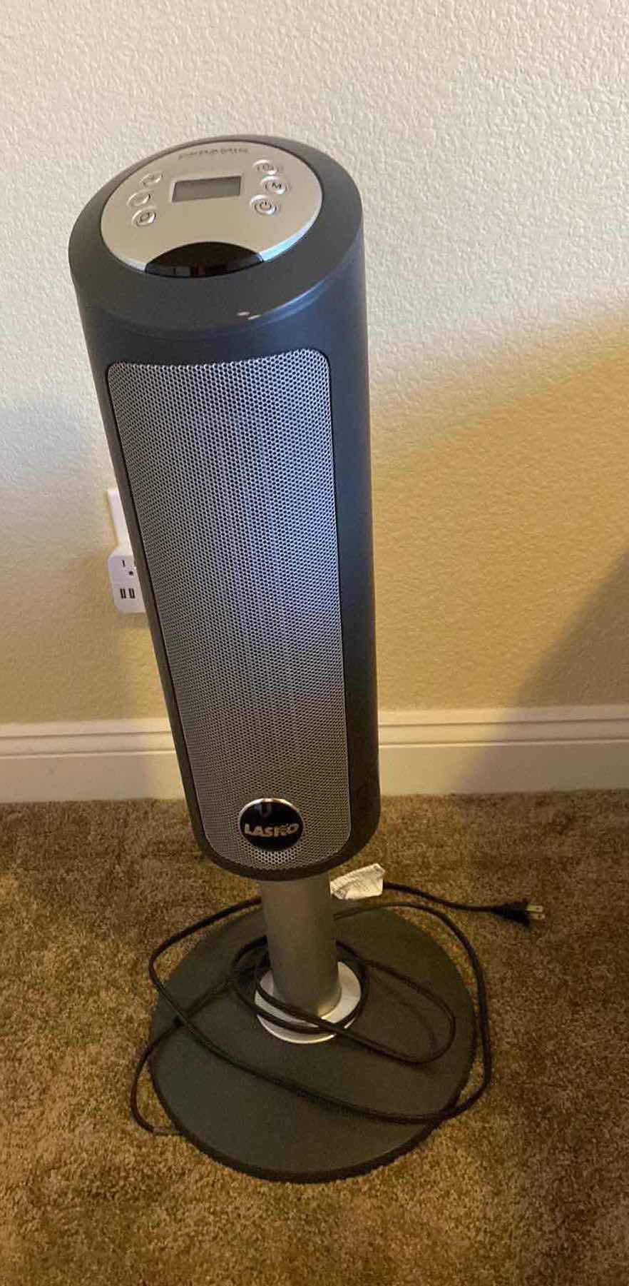 Photo 1 of LASKO- DIGITAL CERAMIC PEDESTAL HEATER GRAY/BLACK H30”