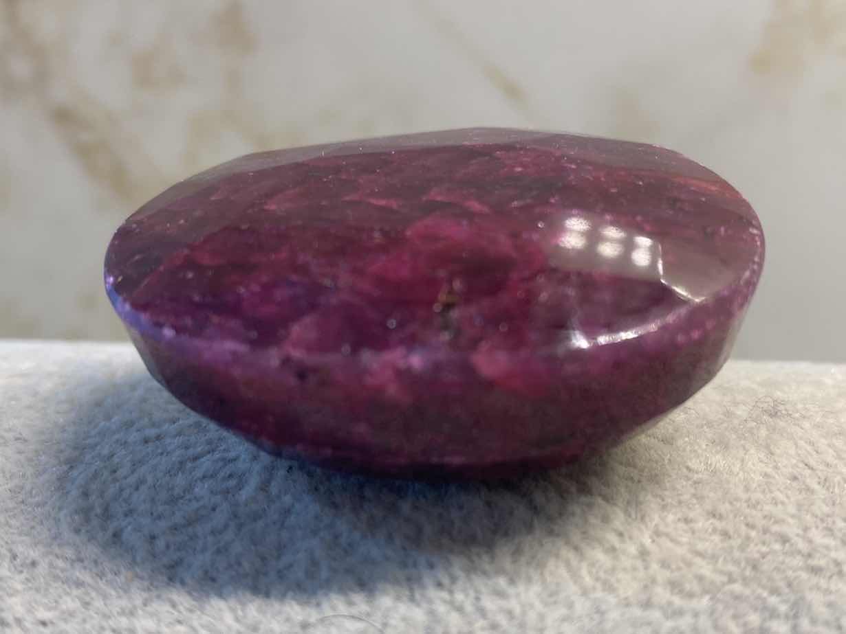 Photo 5 of RUBY CORUNDUM OVAL FACETED 342.5 cts GEMSTONE GLA CERTIFIED 111412