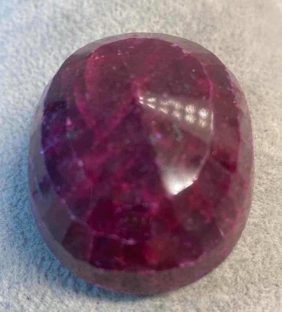 Photo 1 of RUBY CORUNDUM OVAL FACETED 342.5 cts GEMSTONE GLA CERTIFIED 111412