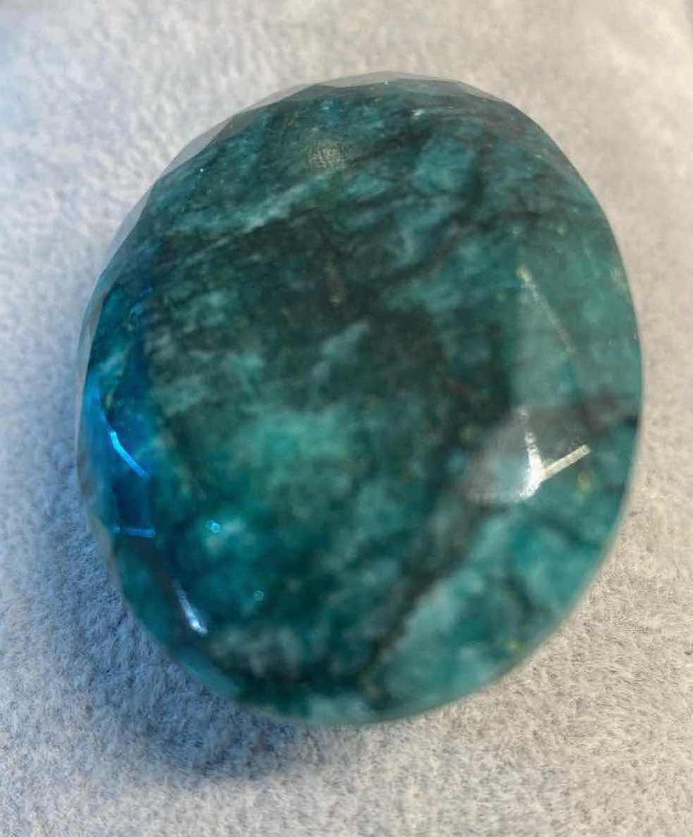 Photo 1 of GREEN BERYL OVAL FACETED 240.17 cts GEMSTONE GLA CERTIFIED 111912