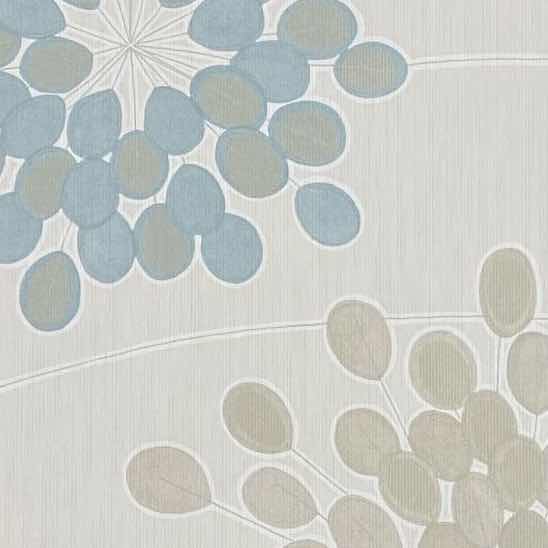 Photo 1 of HARLEQUIN HQ-WC-2202 BLUES, GOLD & CREAM FLORAL WALL COVERING. NON WOVEN PAPER BACK. CLASS A. VINYL COATING. (20.5” W / 11 YARD ROLL) MSRP $198.00