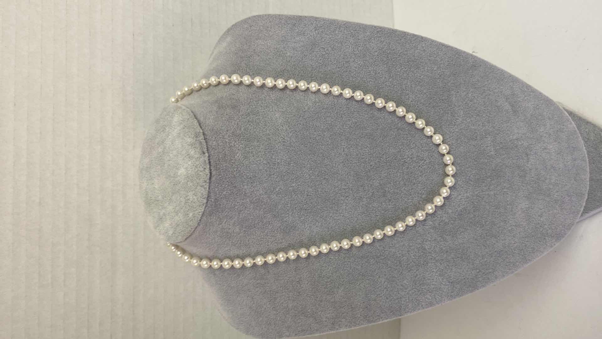 Photo 4 of FINE JEWELRY MIKIMOTO PEARLS WITH 14K GOLD CLASP 18”