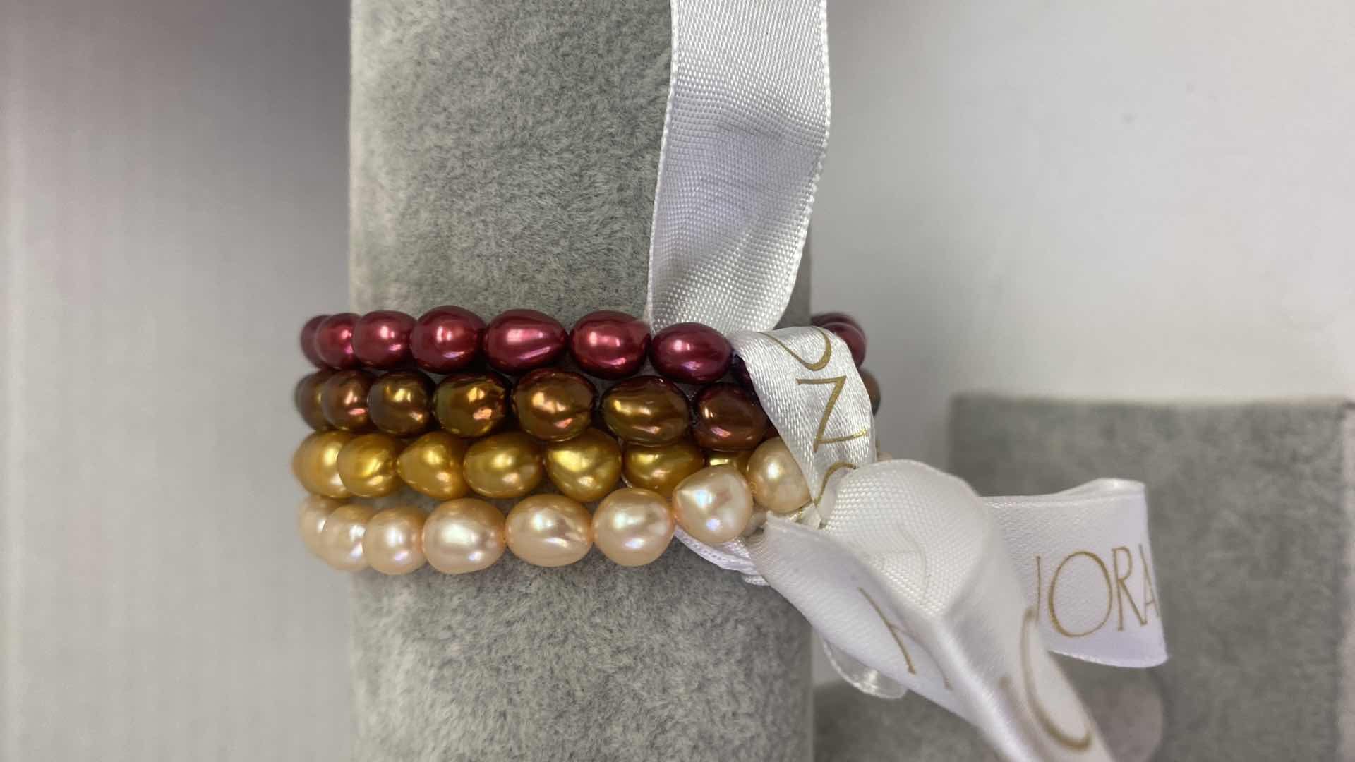 Photo 2 of FINE JEWELRY HONORA FRESH WATER PEARL STRETCH BRACELETS