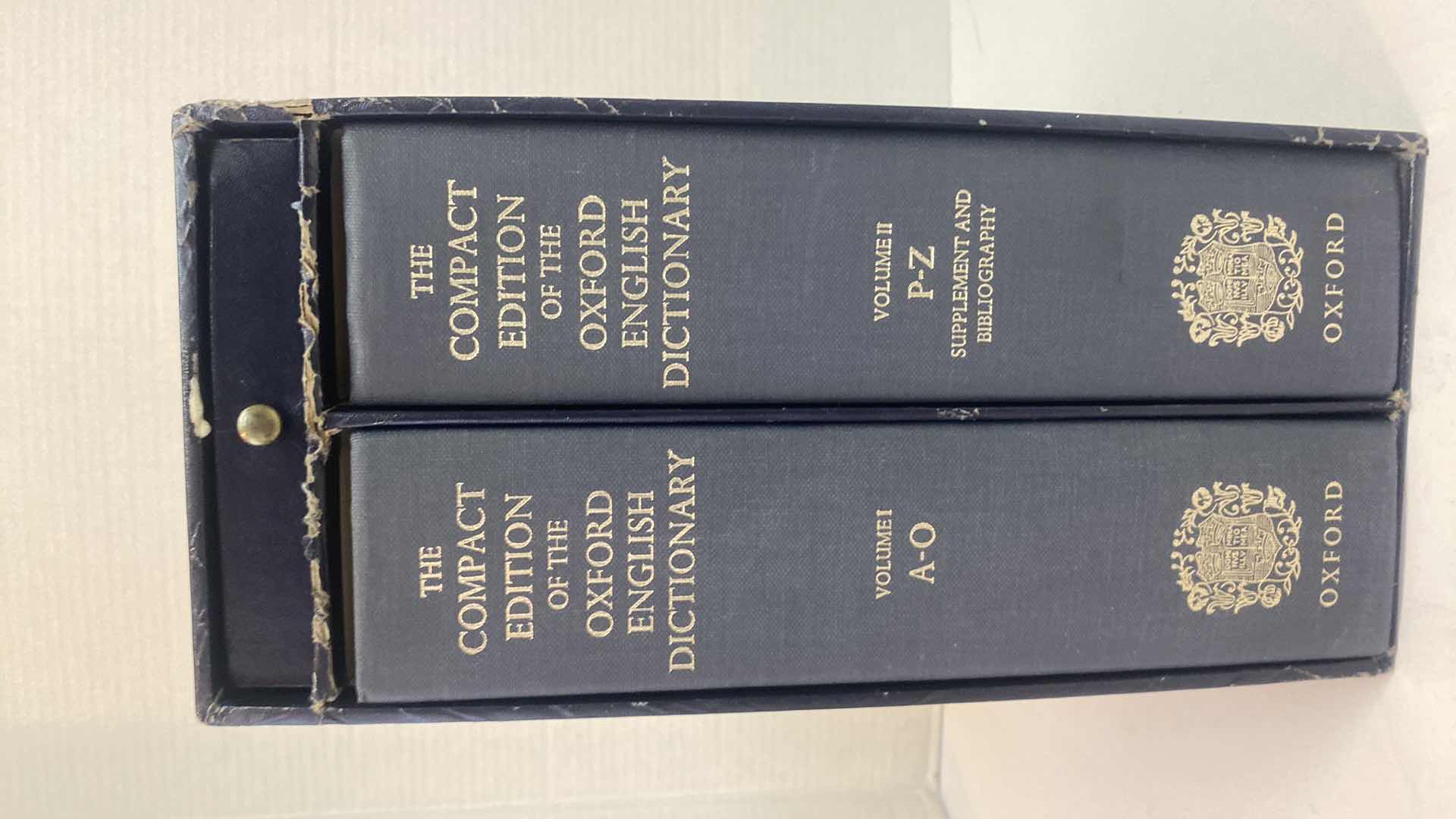 Photo 1 of BOOKS - 1971 THE COMPACT EDITION OF THE OXFORD ENGLISH DICTIONARY SET