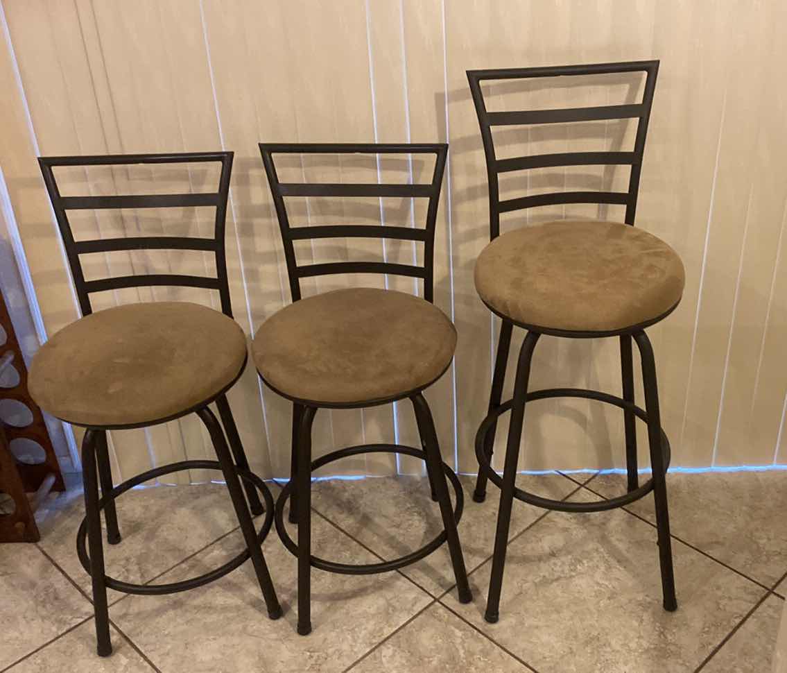 Photo 1 of 3 BAR STOOLS SEAT HEIGHTS 24” & 30”