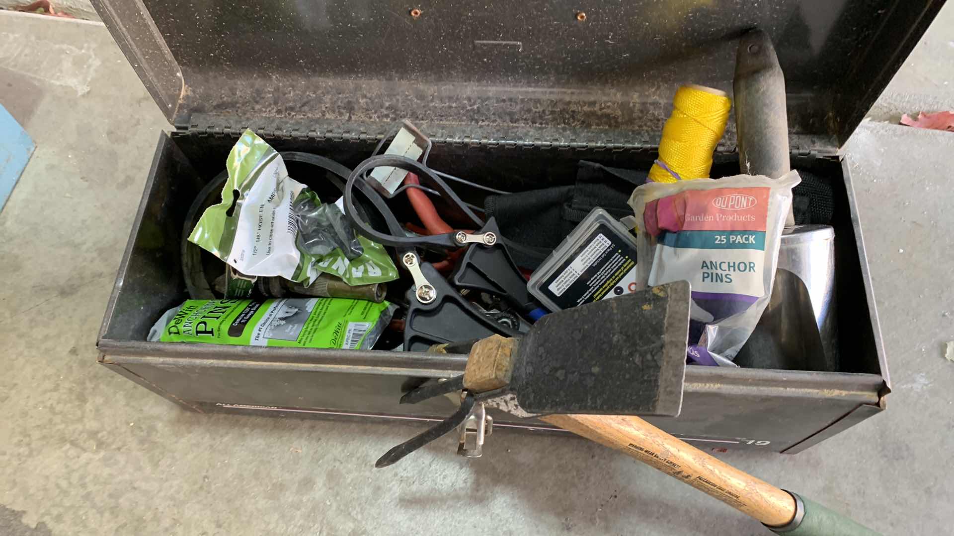 Photo 1 of TOOLBOX WITH YARD TOOLS