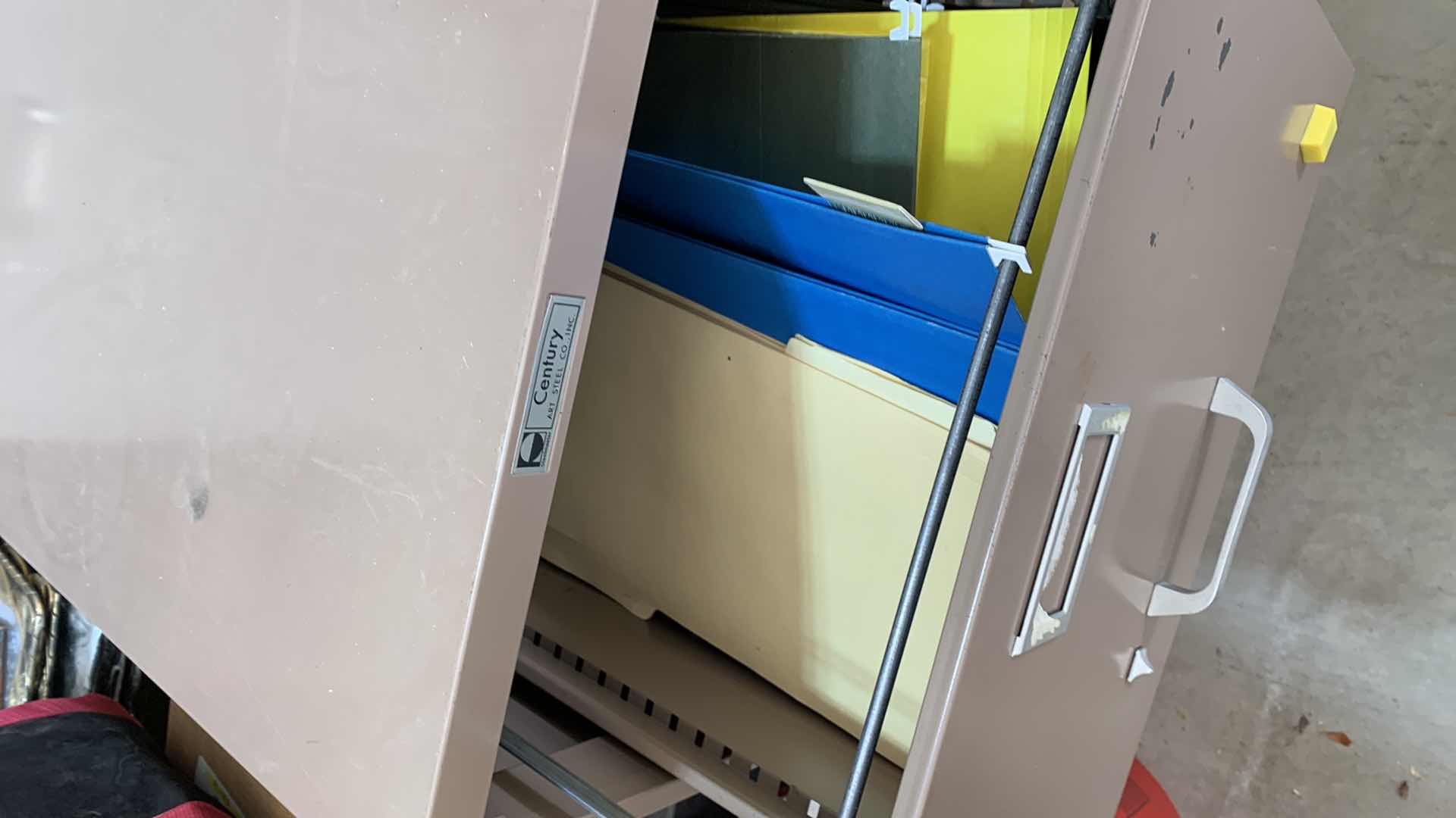 Photo 3 of 2-WIDE CENTURY METAL FILING CABINETS 18” X 27” H 29”