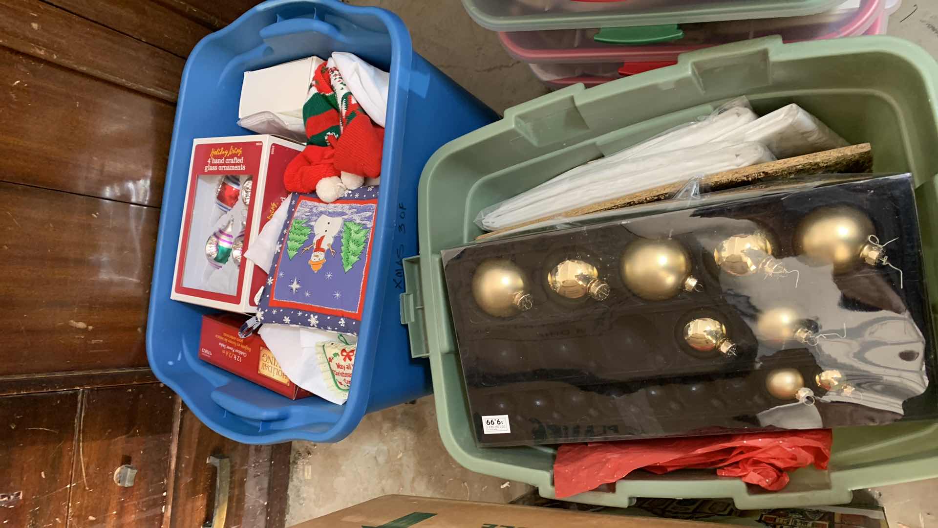 Photo 6 of 2-TUBS & 1 BOX OF CHRISTMAS DECORATIONS 