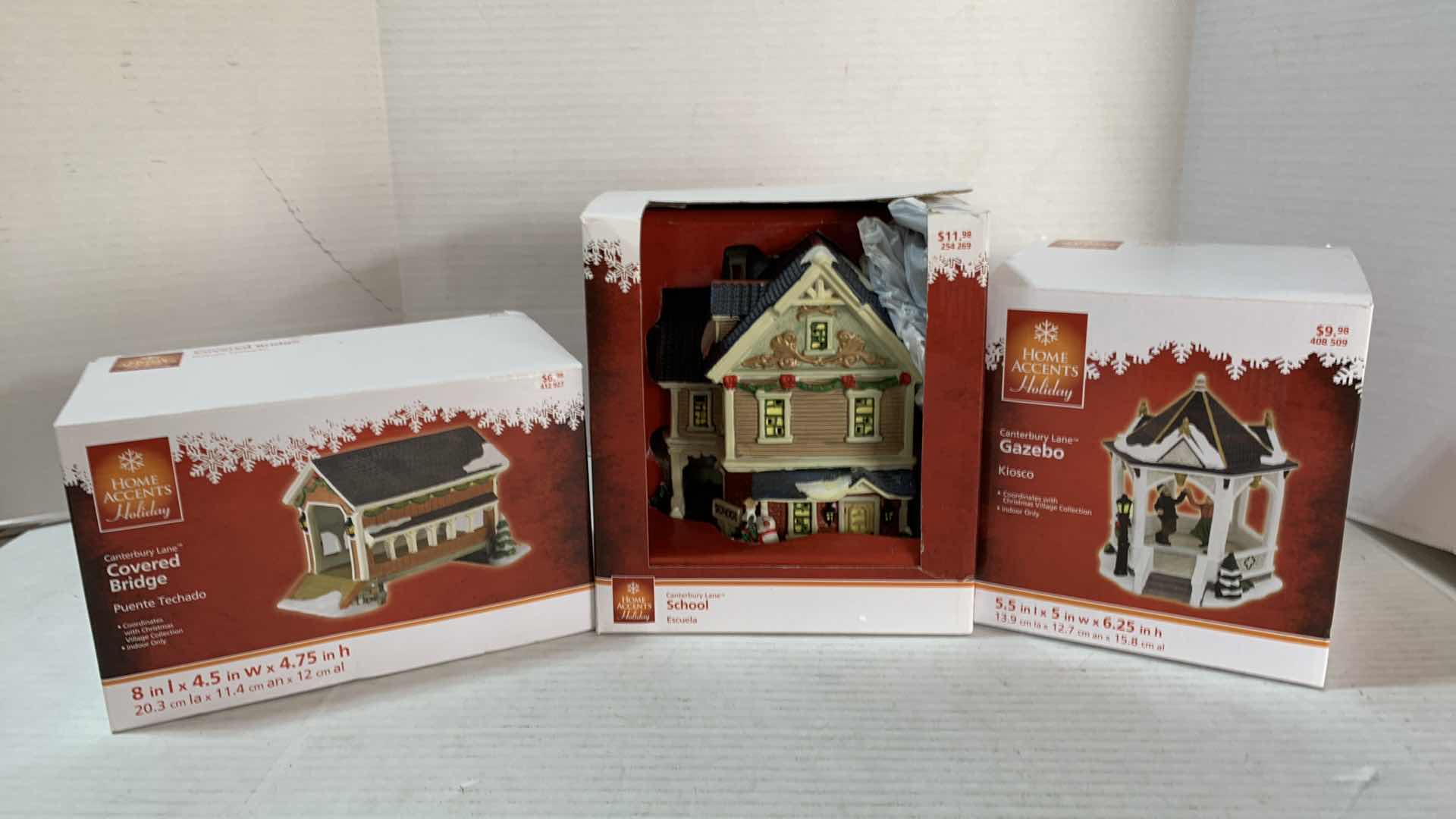 Photo 1 of 3-HOME ACCENTS CHRISTMAS VILLAGE SETS