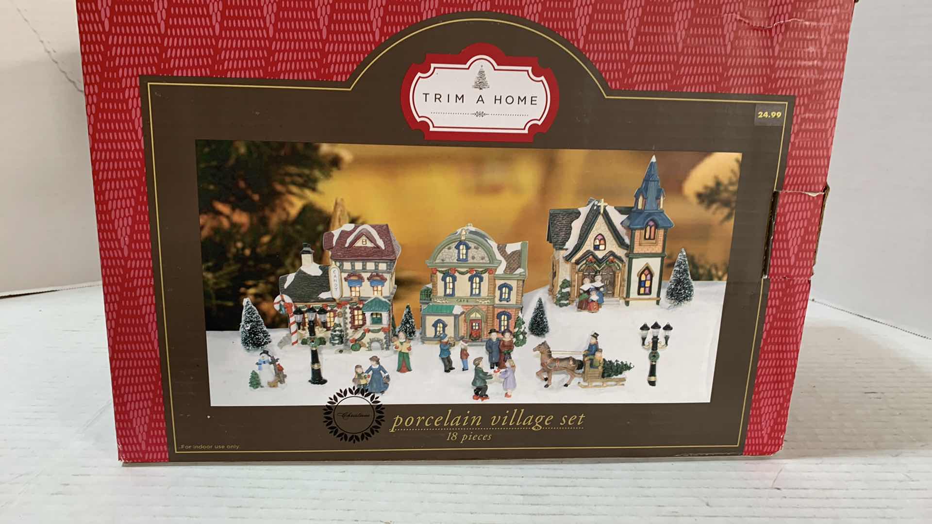 Photo 1 of TRIM A HOME PORCELAIN VILLAGE SET