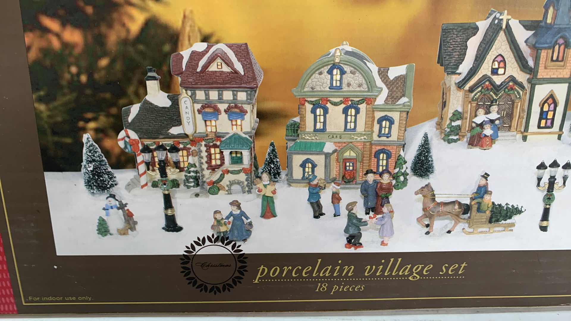 Photo 2 of TRIM A HOME PORCELAIN VILLAGE SET