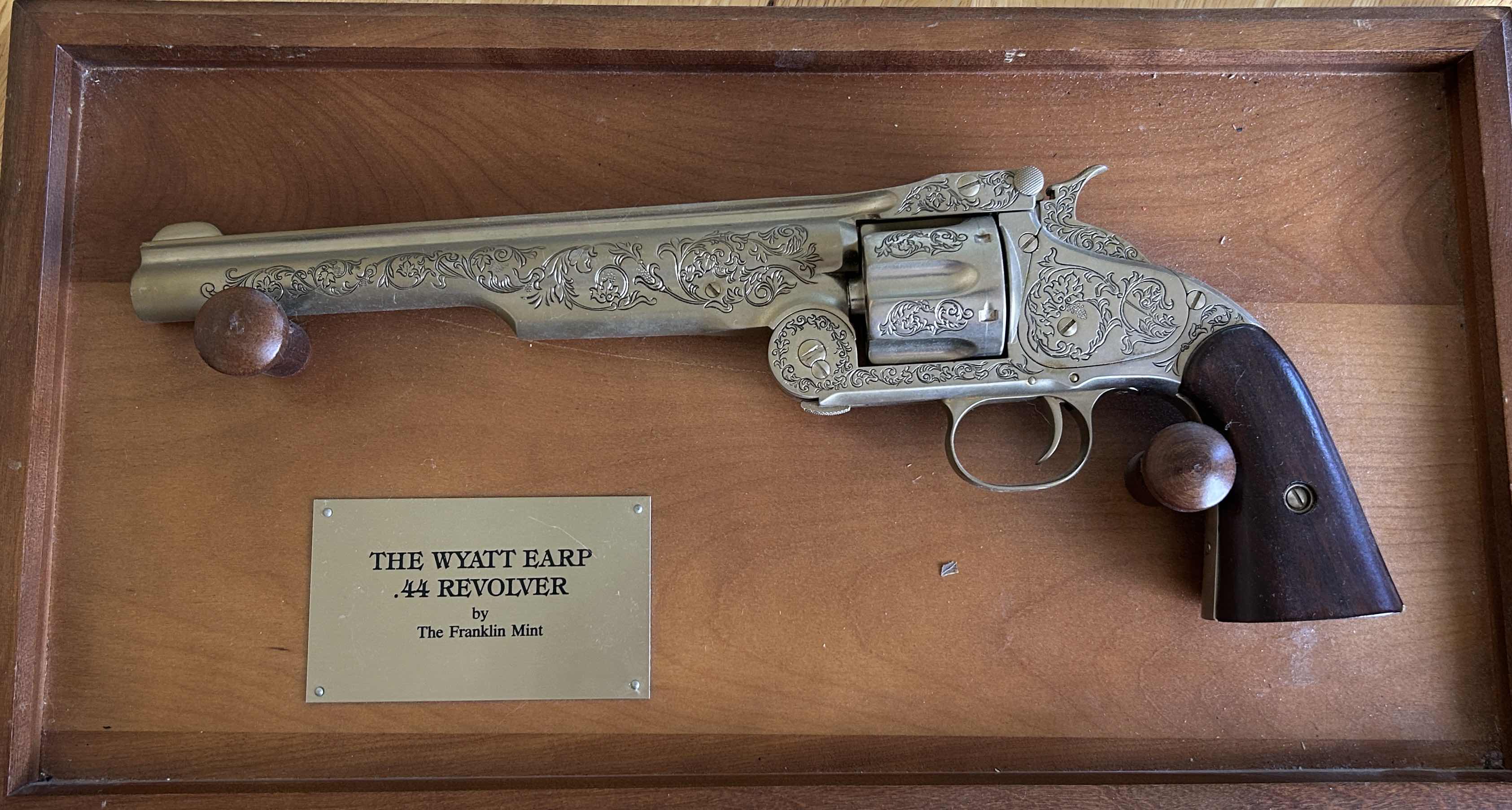 Photo 1 of FRANKLIN MINT REPLICA WYATT EARP .44  REVOLVER