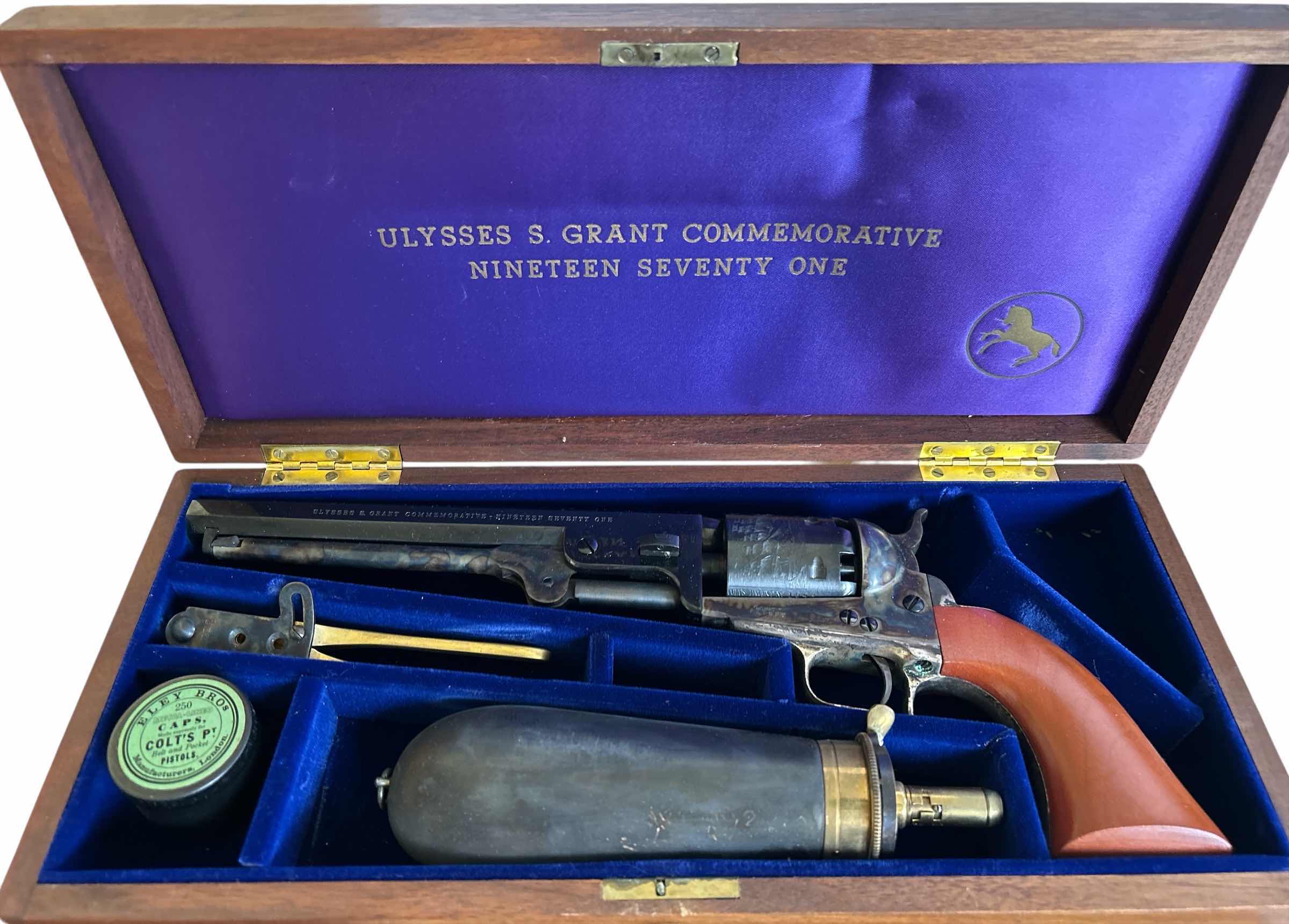 Photo 1 of ULYSSES S GRANT COMMEMORATIVE 1971 COLT CAP AND BALL REVOLVER