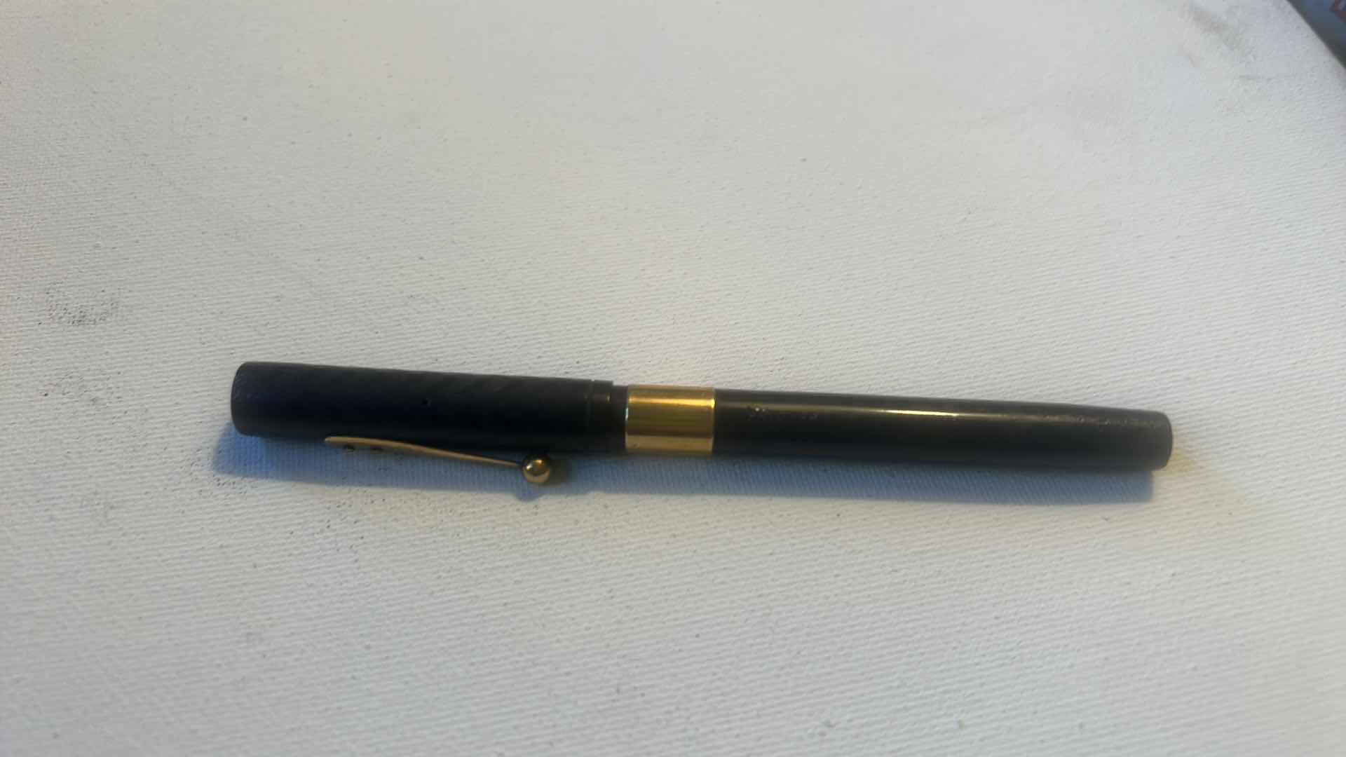 Photo 1 of VINTAGE PARKER LUCKY CURVE #6 HARD RUBBER EYEDROPPER PEN AND PENCIL SET