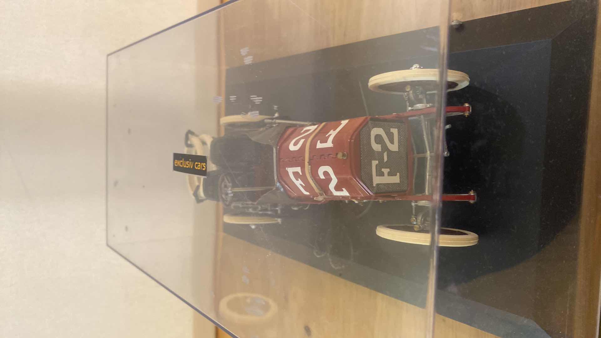 Photo 1 of PORCHER FIAT 1907 GRAND PRIX RACE CAR F 2 IN DISPLAY CASE CAR 7 1/2”
