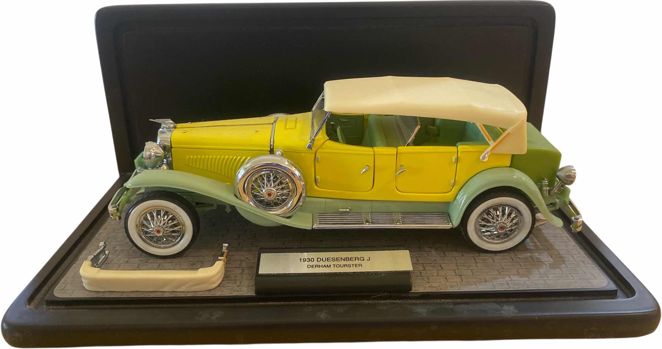 Photo 1 of FRANKLIN MINT PRECISION MODEL 1930 DUESENBERG J DERHAM TOURSTER LENGTH 9” IN DISPLAY CASE