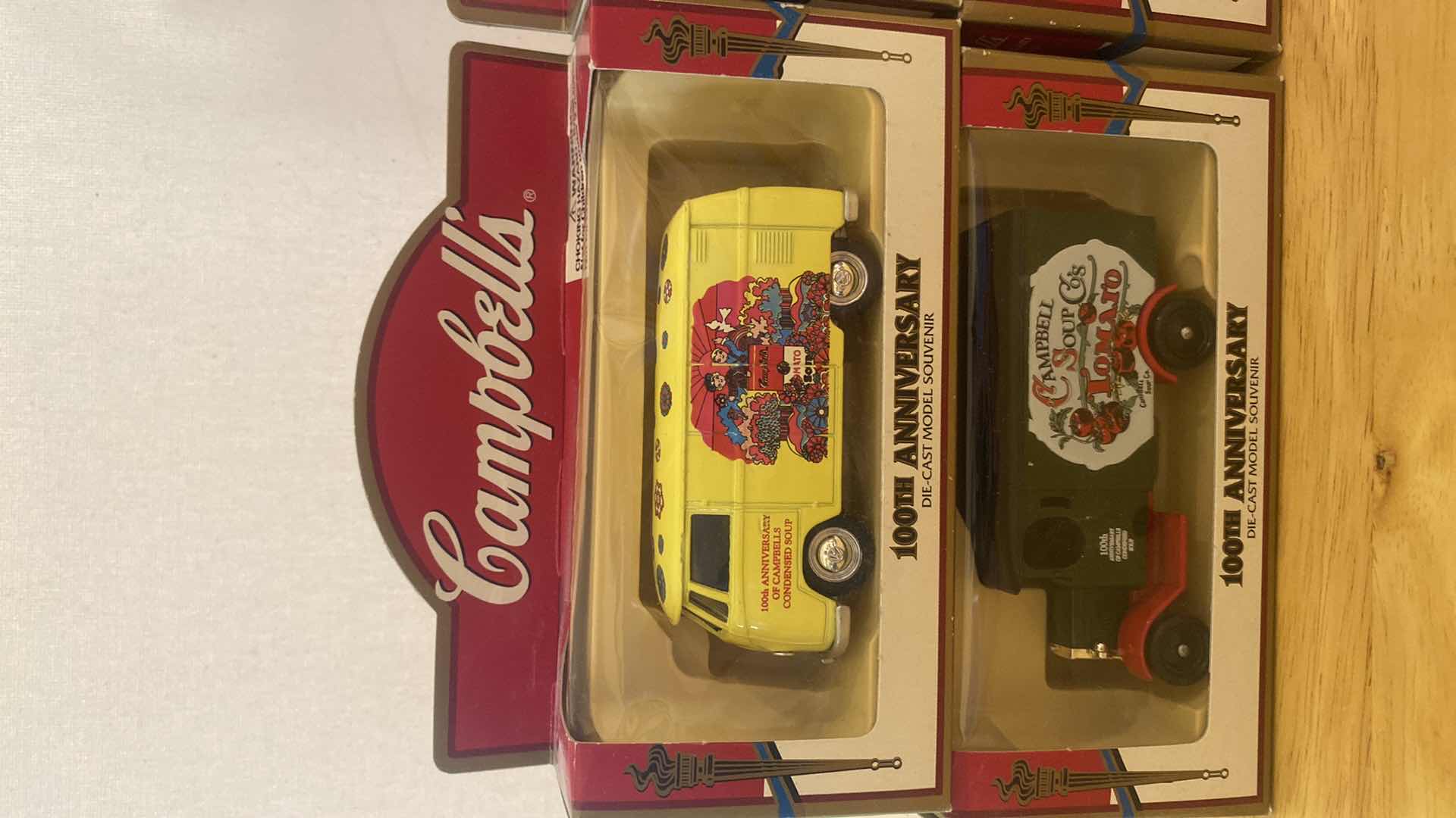Photo 1 of 4 - CAMPBELL’s 100th ANNIVERSARY DIE CAST MODEL SOUVENIRS IN BOXES