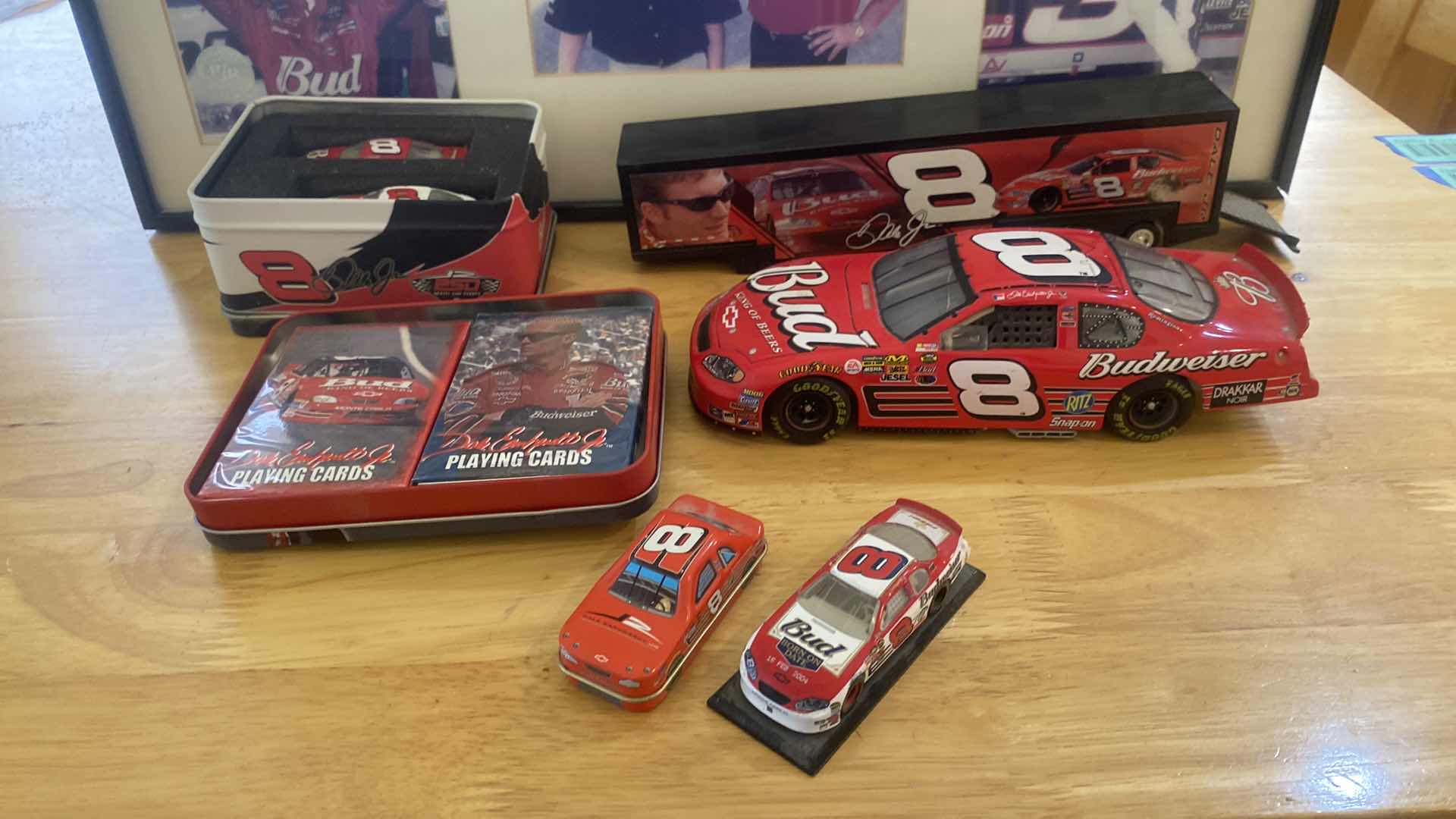 Photo 1 of 7 - DALE EARNHARDT JR.COLLECTIBLES - CARS CARDS FRAMED PHOTOS 21 1/2” X 10”